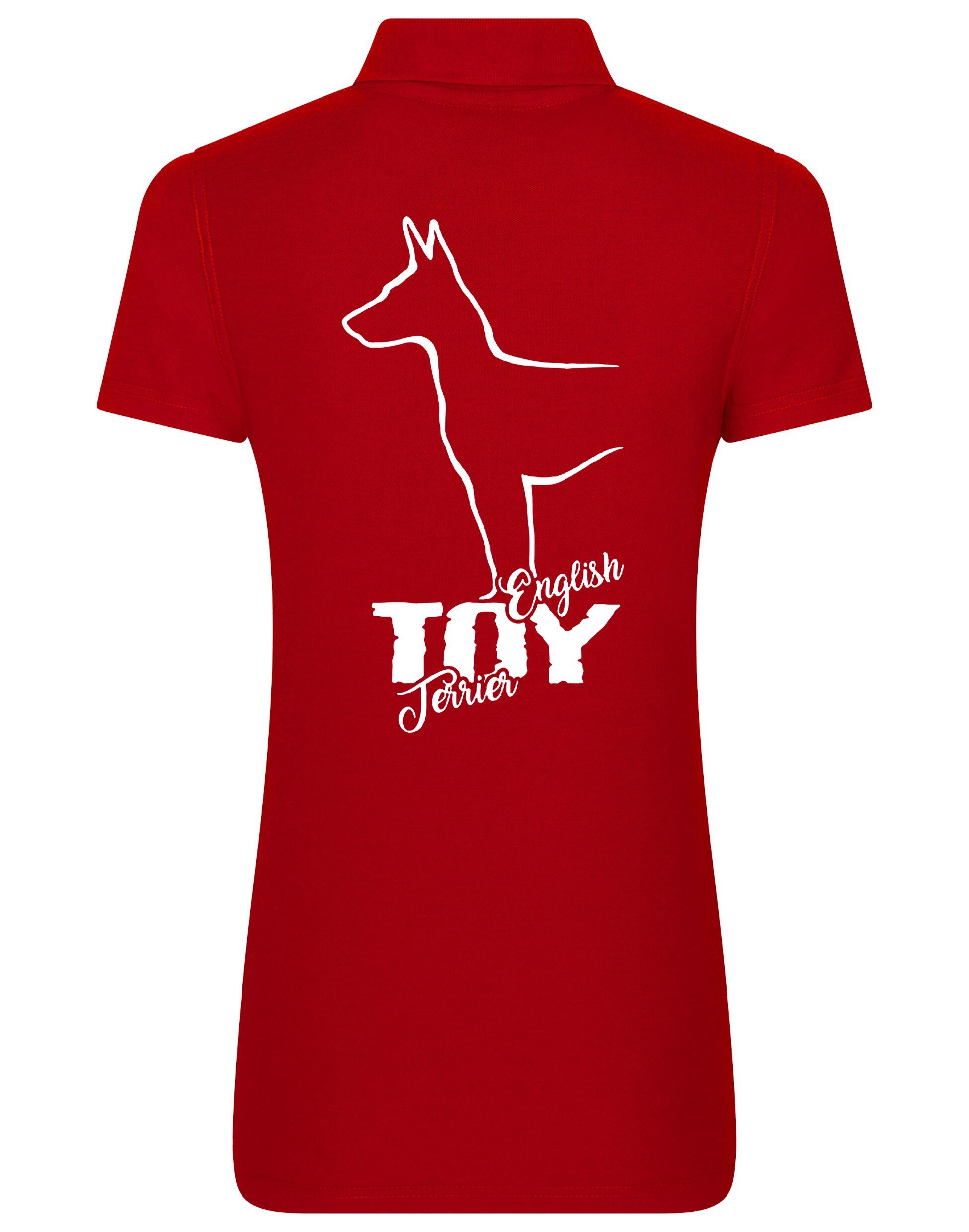 English Toy Terrier Women’s Cotton Polo – Elegance and Comfort for Terrier Enthusiasts