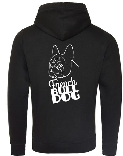 French Bulldog (Head) Unisex Crossneck Pullover Hoodie – A Must-Have for Bulldog Fans