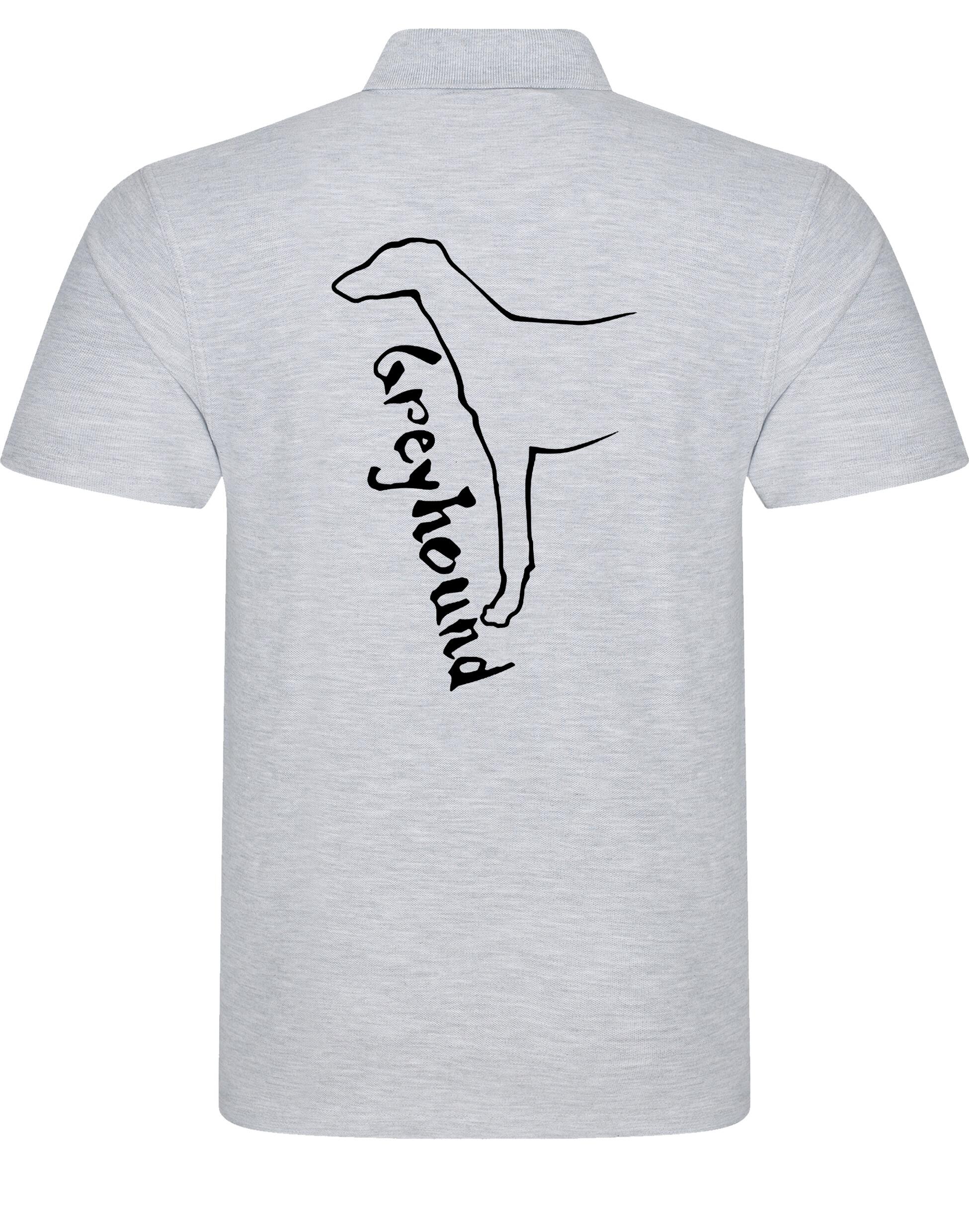 Unisex cotton polo with exclusive Greyhound design, featuring breathable fabric, a relaxed fit, and timeless style for dog lovers.