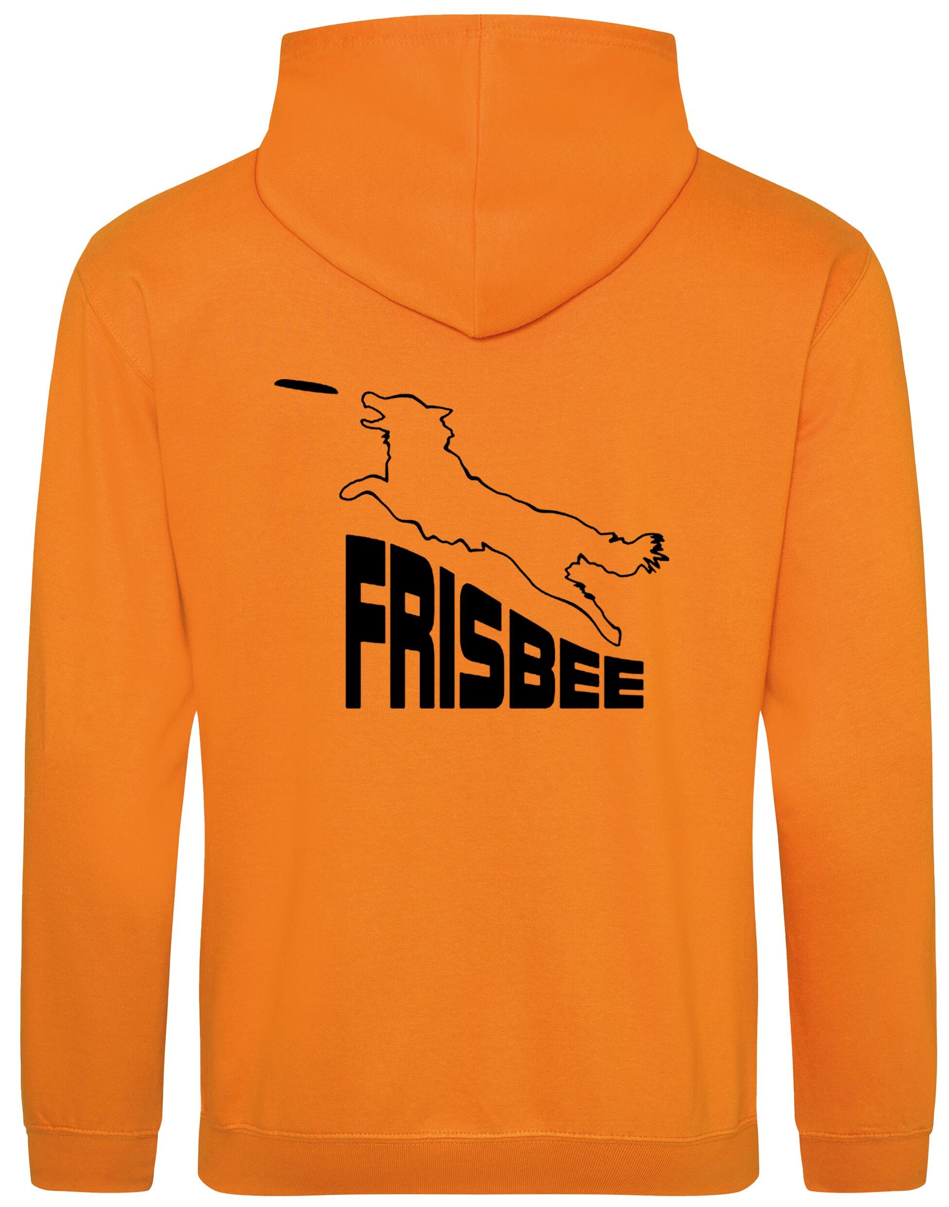 Frisbee Dog Sport Pullover Hoodie – Cozy hoodie with exclusive Frisbee-inspired artwork, brushed fleece interior, and personalization options, designed for Frisbee enthusiasts.
