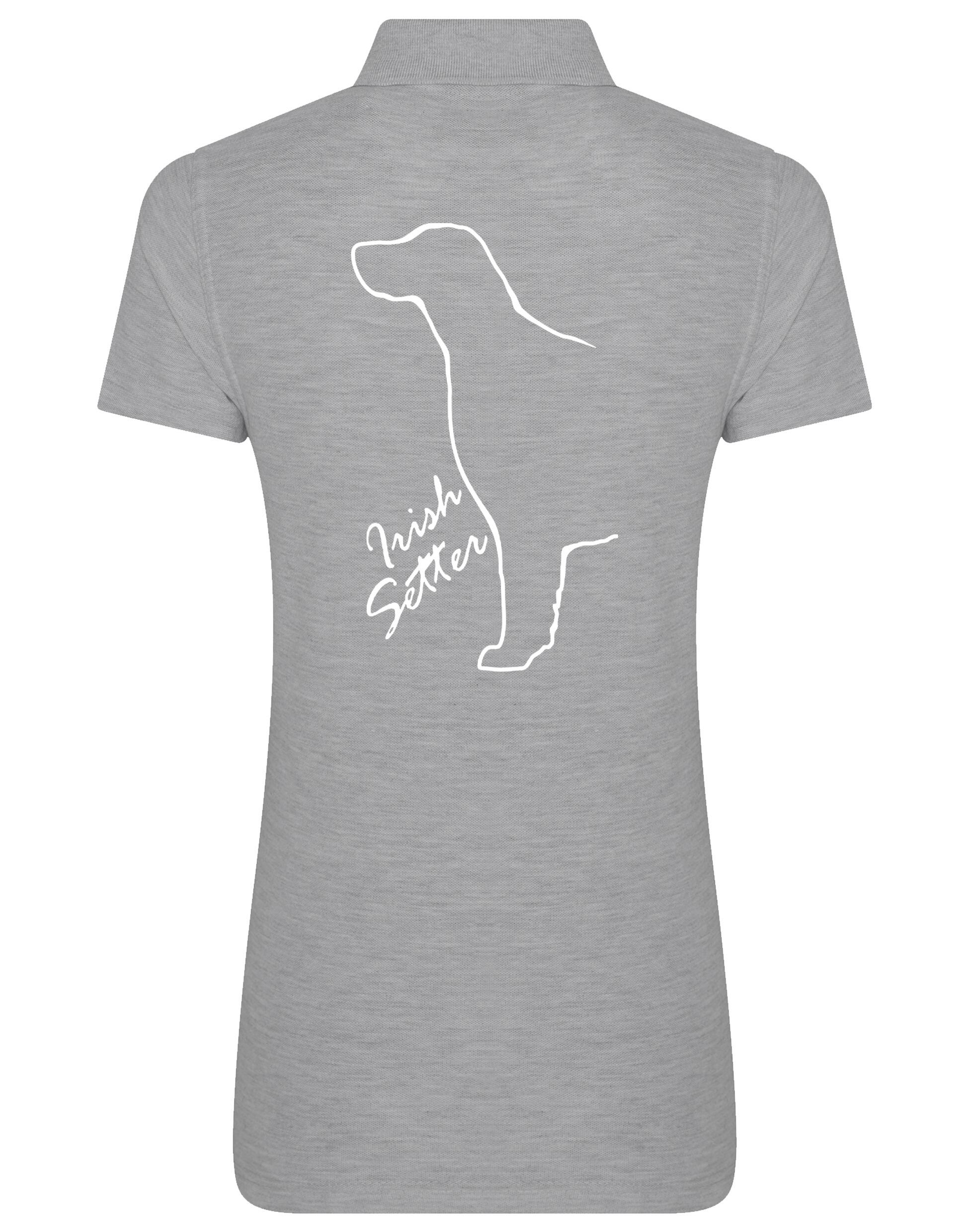 Irish Setter Women's Cotton Polo featuring exclusive breed design, crafted from soft and breathable cotton for all-day comfort.
