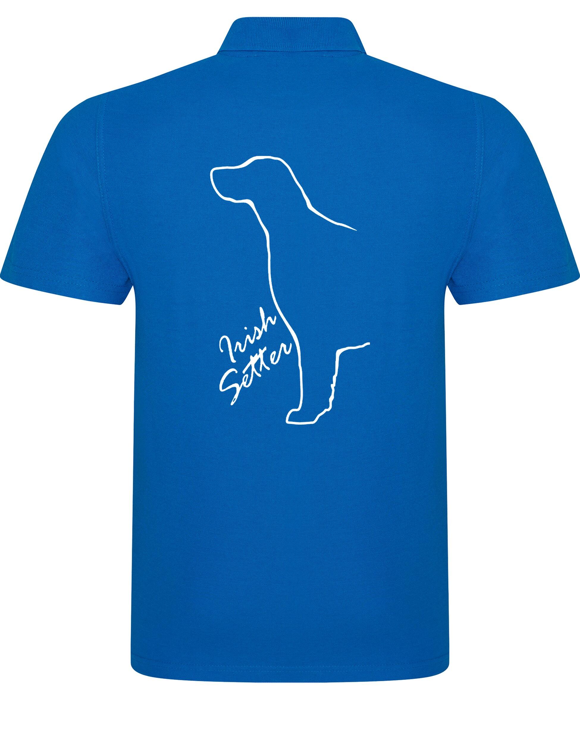 Irish Setter Unisex Cotton Polo with exclusive breed design, offering comfort and style for all-day wear.