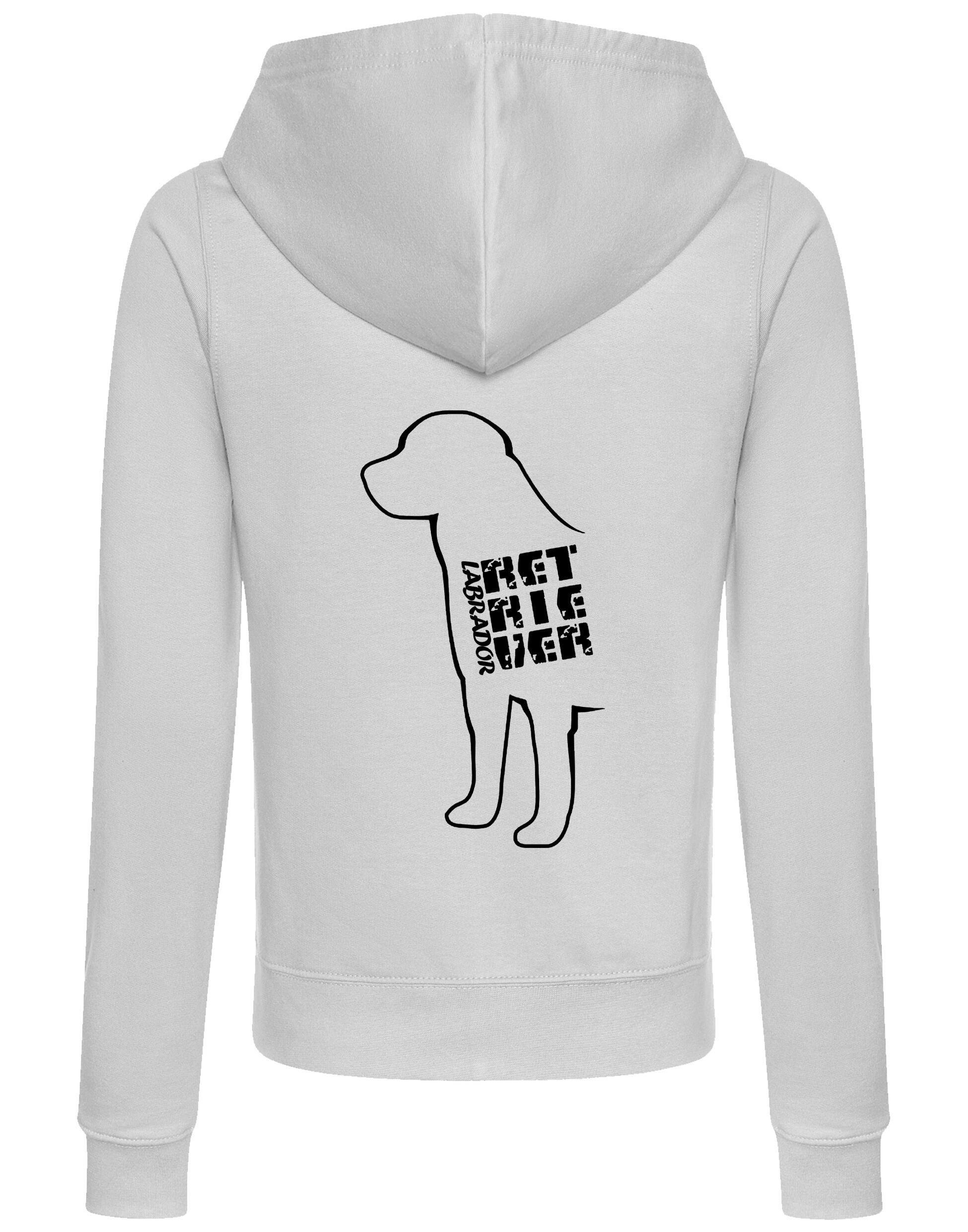Women’s zipped hoodie with exclusive Labrador Retriever artwork, featuring a soft, breathable fabric, flattering fit, and practical details like a full-zip closure, hood, and pockets.