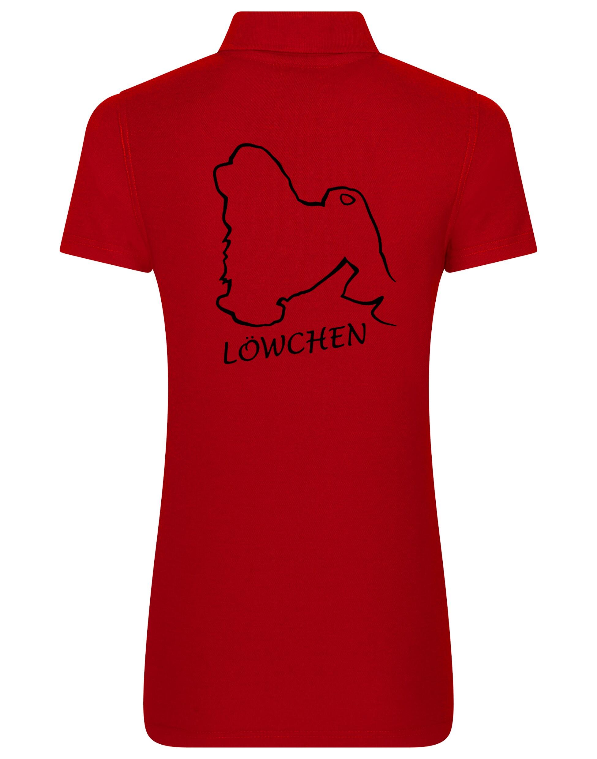 Lowchen Women's Cotton Polo with exclusive breed design and feminine fit.