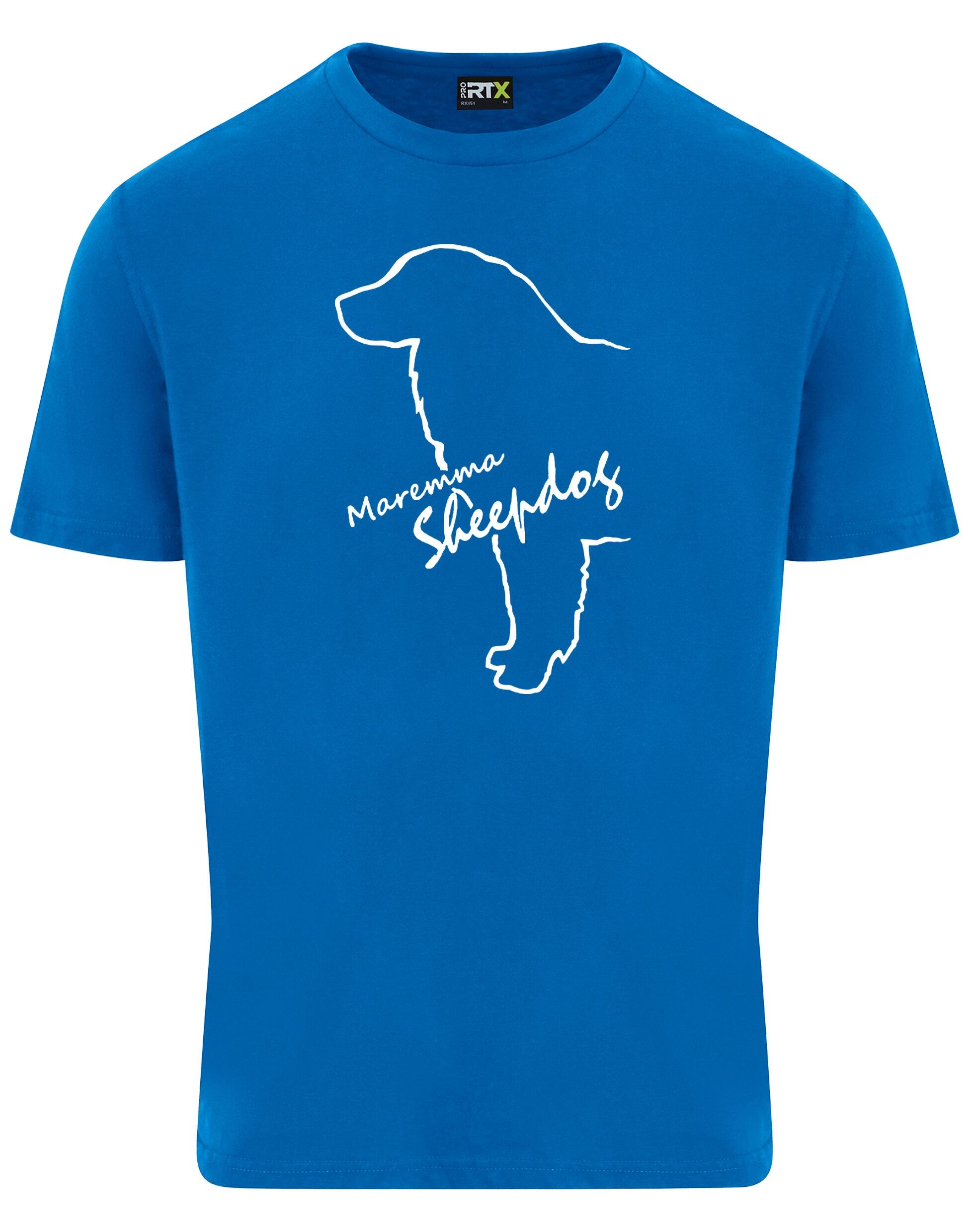 Maremma Sheepdog Unisex Roundneck T-shirt with exclusive breed design, soft cotton fabric, and a relaxed fit.
