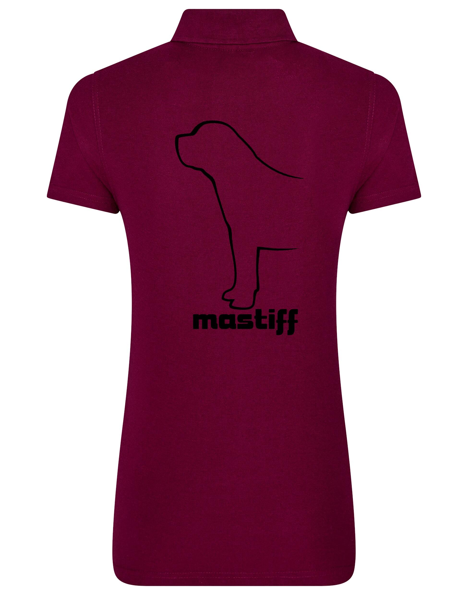 Mastiff Women’s Cotton Polo with exclusive breed artwork, crafted from premium breathable cotton for style and comfort.