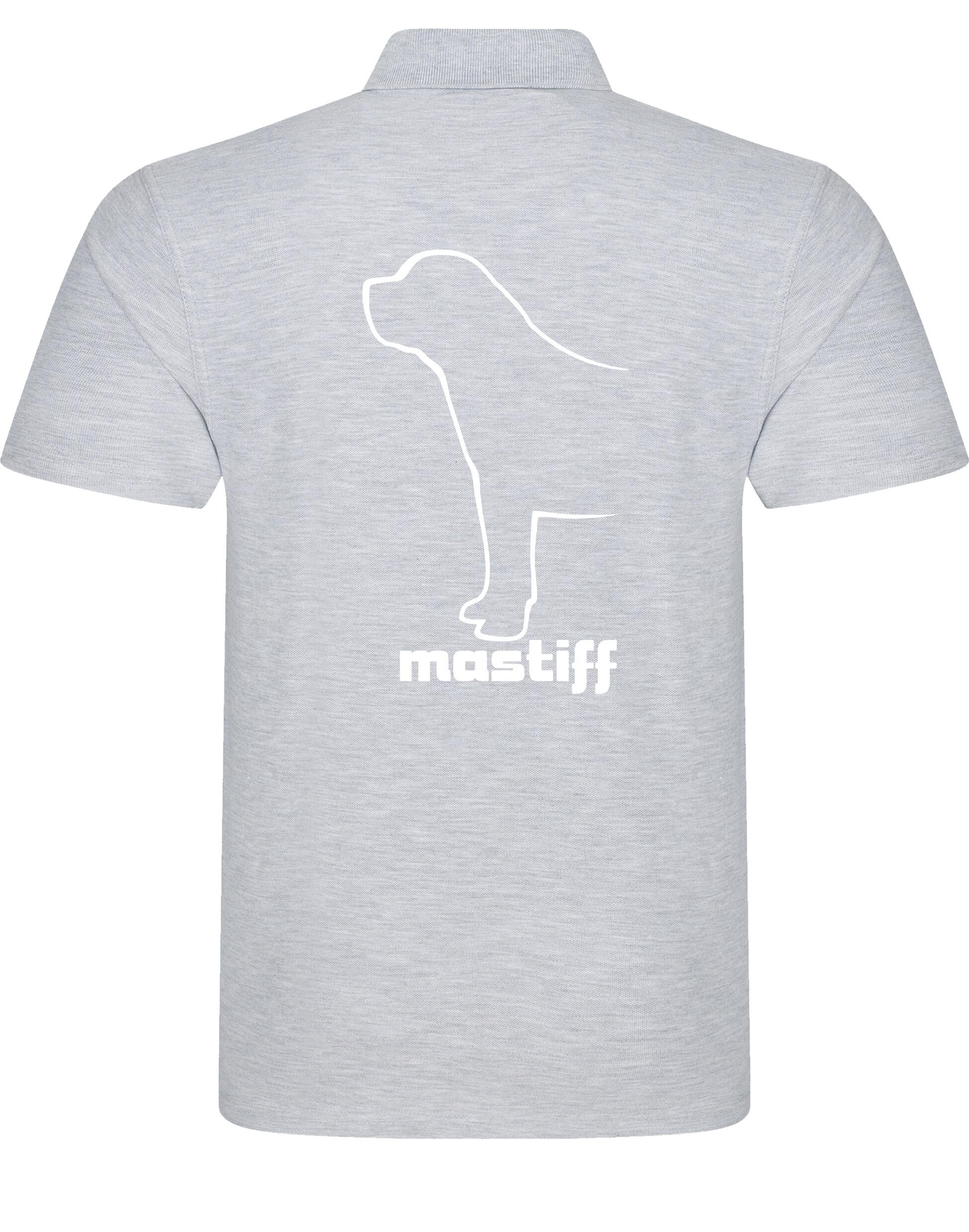 Mastiff Unisex Cotton Polo featuring exclusive breed artwork, crafted from lightweight breathable cotton for comfort and style.