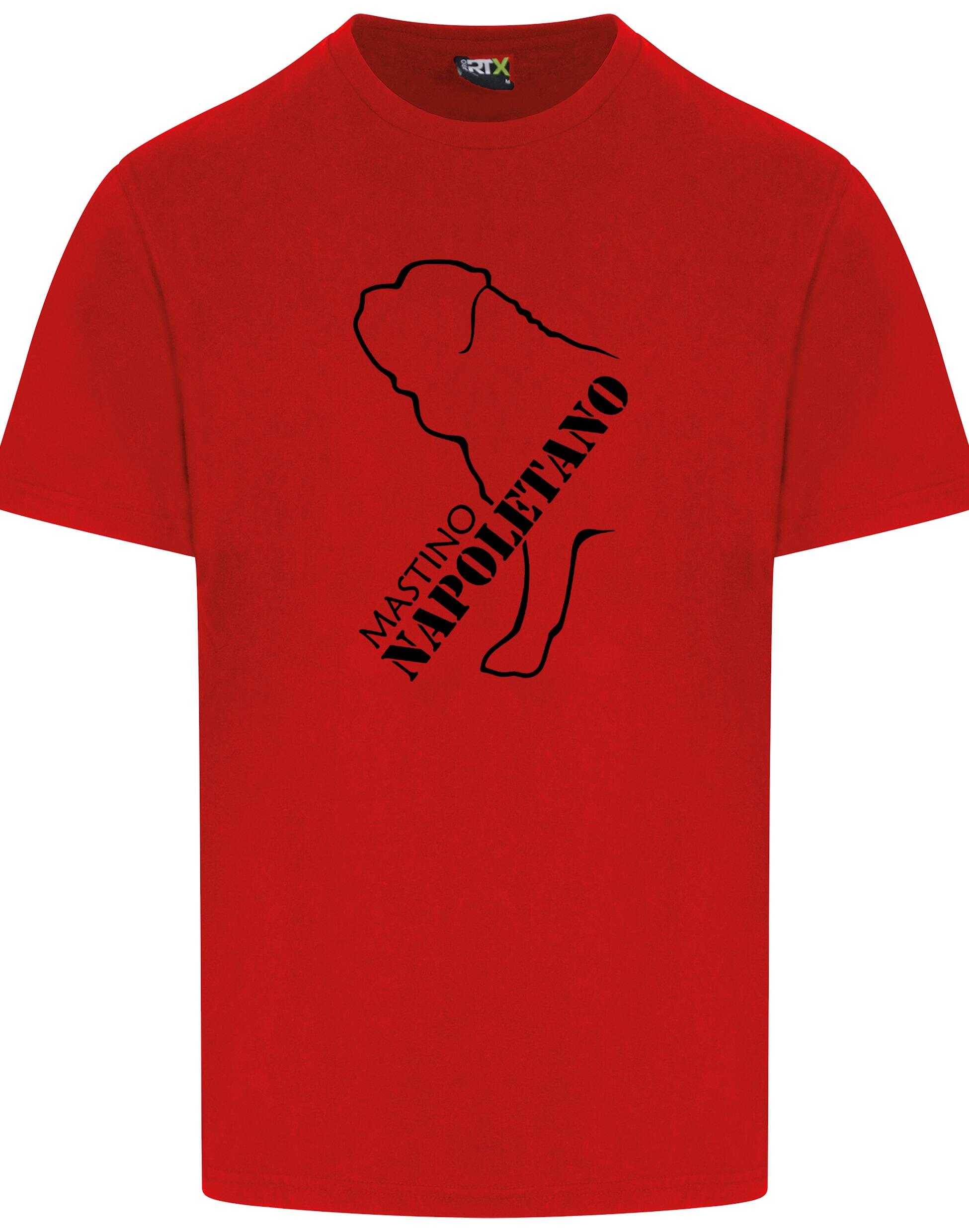 Mastino Napoletano Unisex Roundneck T-shirt featuring exclusive breed artwork, soft breathable cotton, and a relaxed unisex fit.