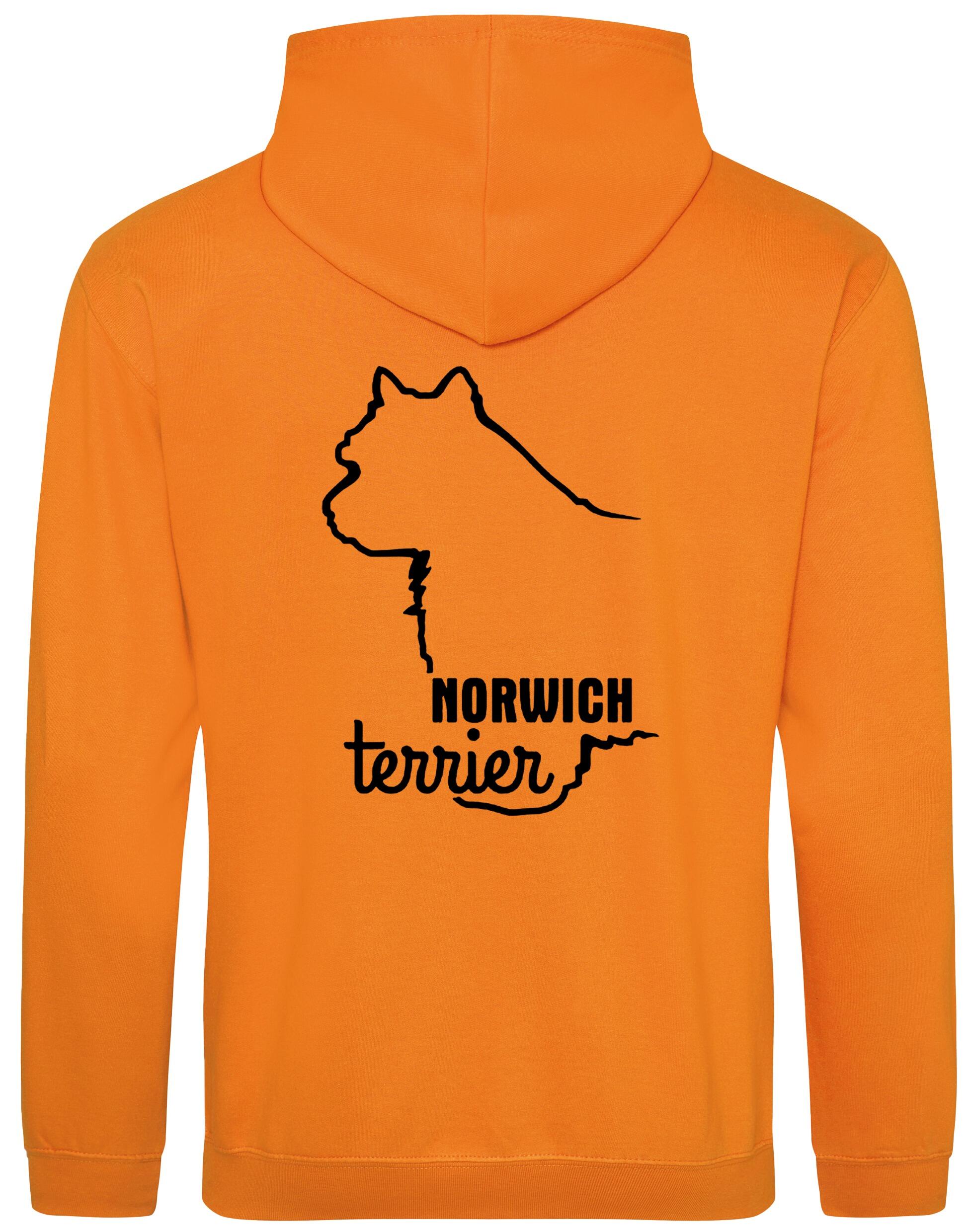 Norwich Terrier Design Pullover Hoodie featuring exclusive breed artwork, fleece lining, kangaroo pocket, and a heavy-blend fabric for warmth, comfort, and style. Ideal for dog lovers, Norwich Terrier owners, and casual outings.