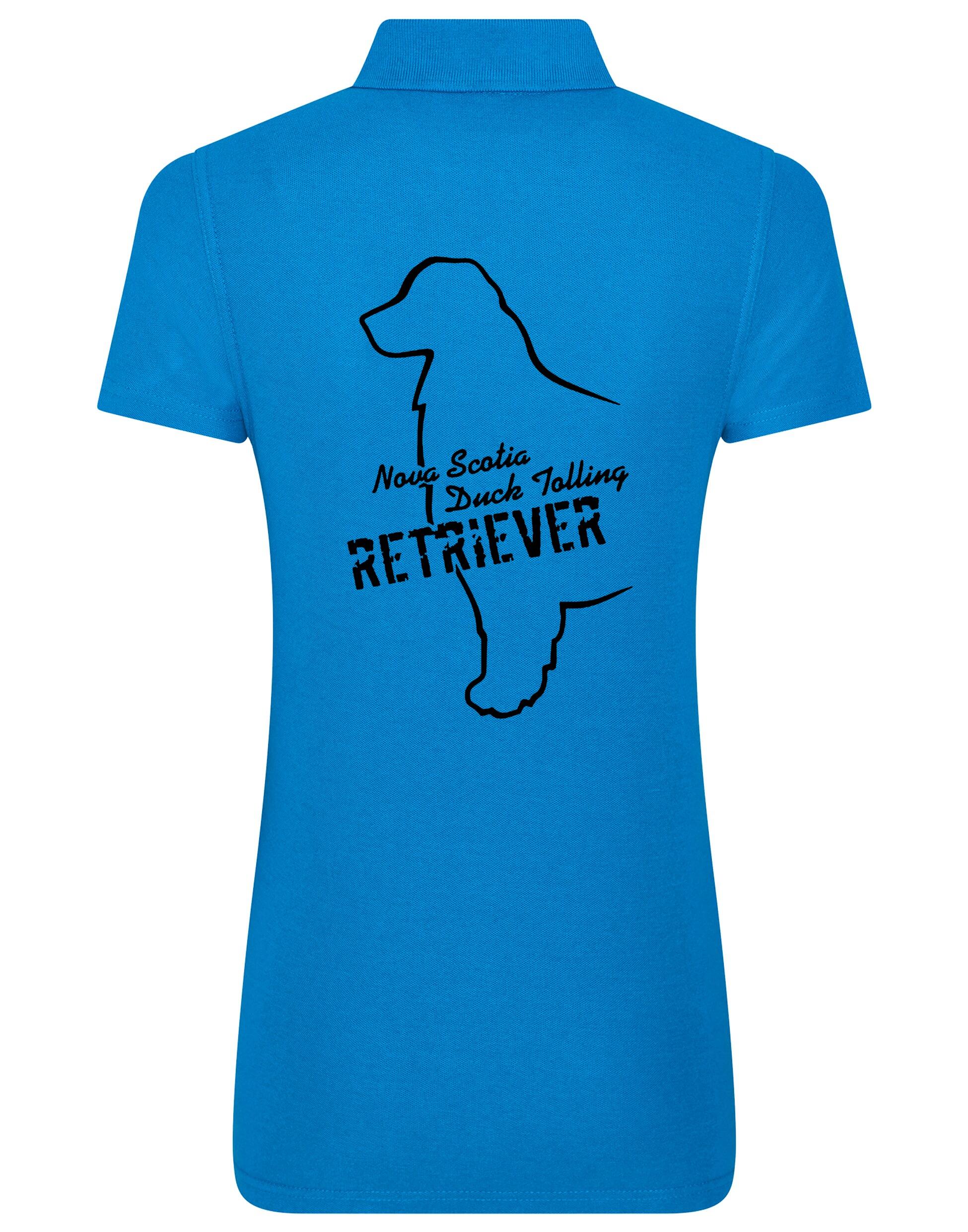 Nova Scotia Duck Tolling Retriever Women’s Cotton Polo – breathable fabric, feminine fit, and exclusive breed artwork featuring the Toller. Ideal for casual wear, dog shows, and outdoor adventures.