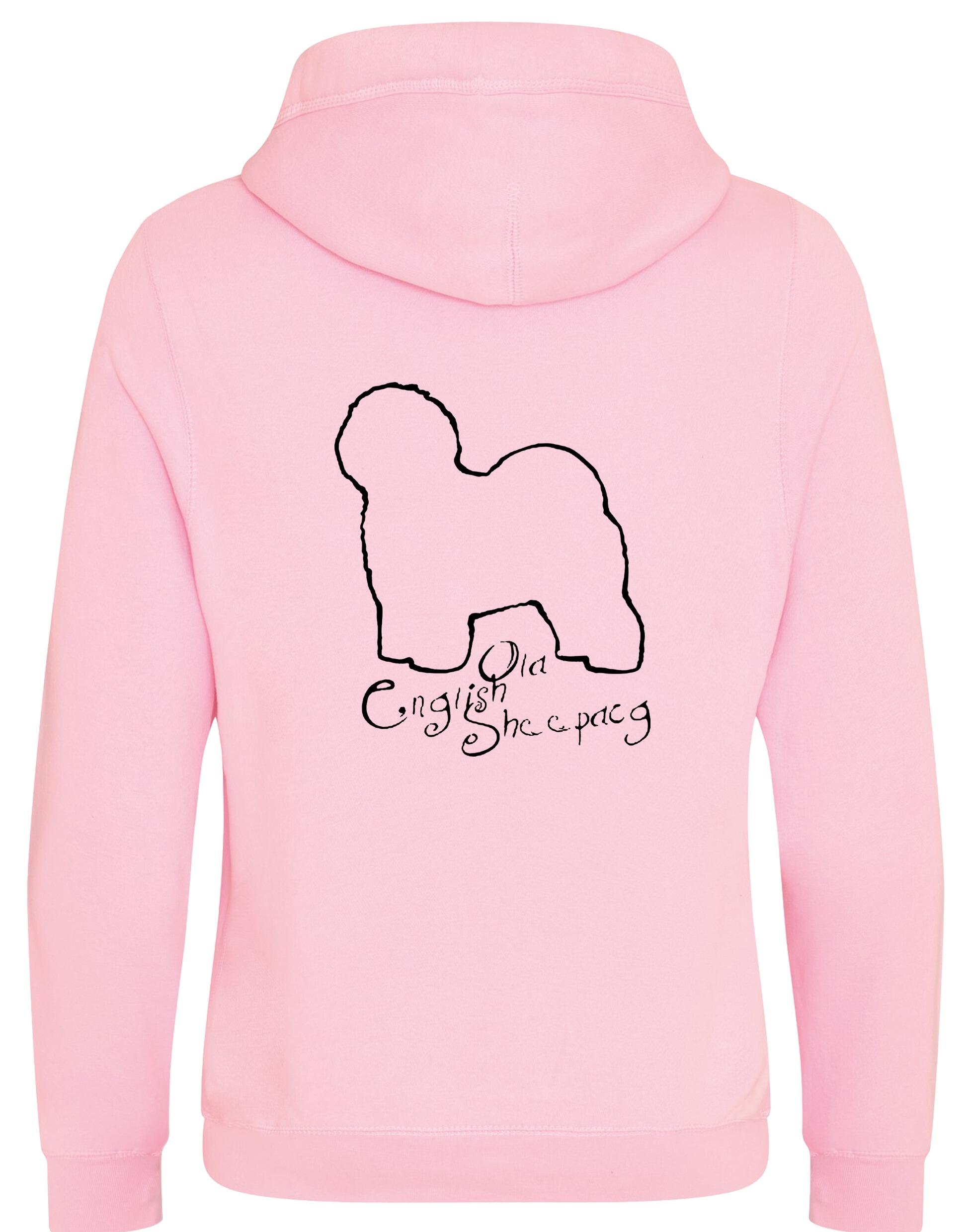 Old English Sheepdog Crossneck Pullover Hoodie – cozy, fleece-lined, with exclusive breed artwork. A stylish and comfortable choice for dog lovers and breed enthusiasts.