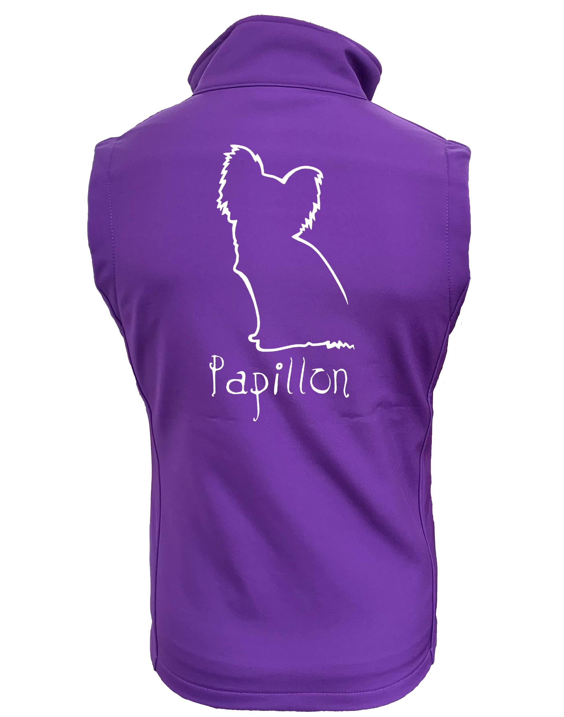Papillon Unisex Softshell Jacket – fleece-lined, water-resistant, stylish fit, and exclusive breed design. The perfect all-weather jacket for Papillon lovers.