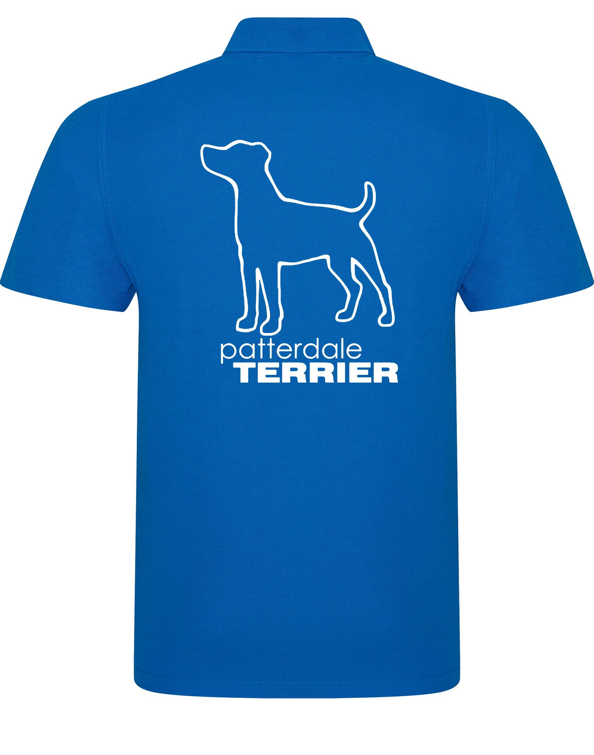 Patterdale Terrier Unisex Cotton Polo – lightweight, breathable cotton polo featuring exclusive Patterdale Terrier artwork on the back, a classic polo collar, and a relaxed unisex fit for comfort and style.