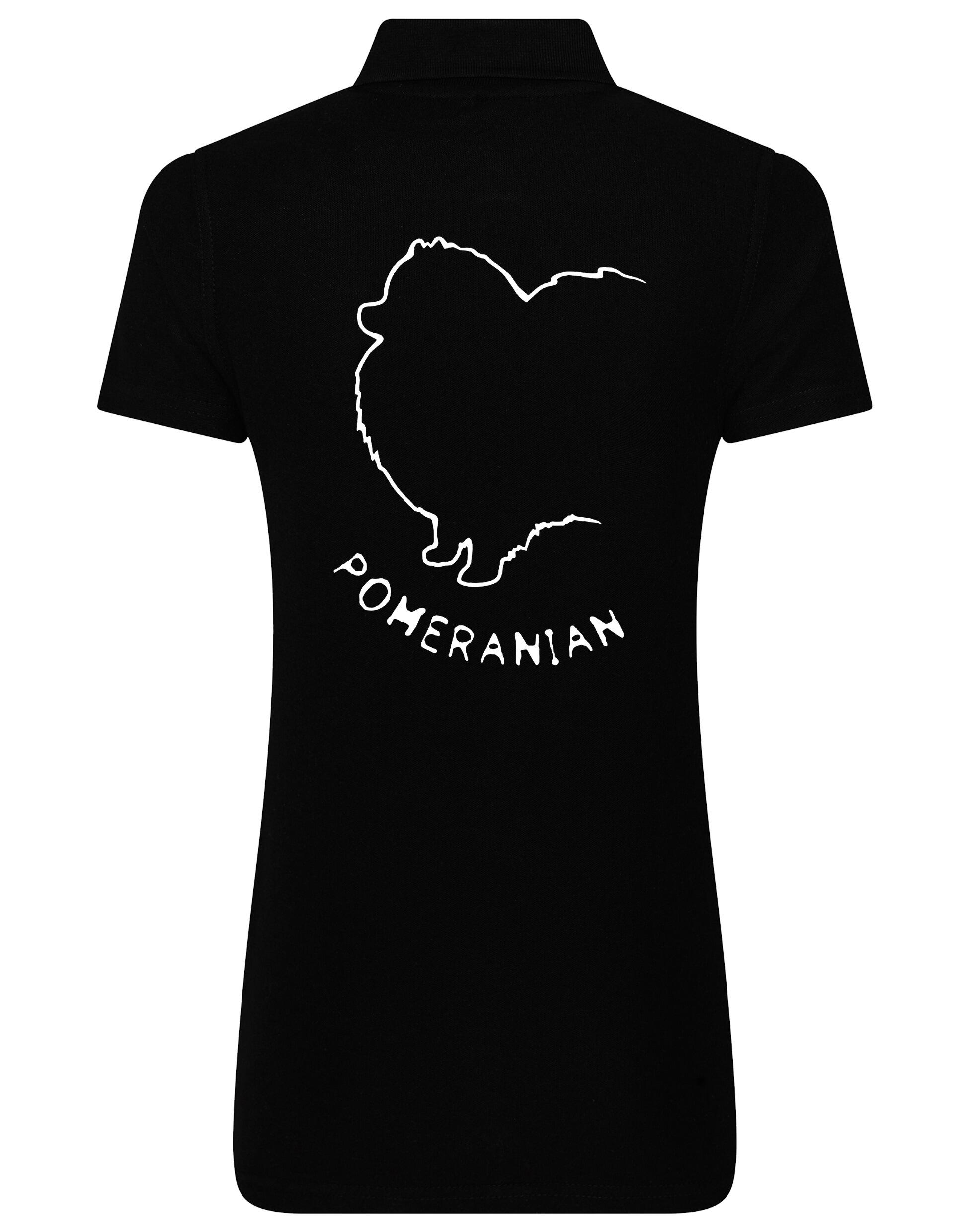 Pomeranian Women’s Cotton Polo featuring exclusive breed artwork, a tailored feminine fit, and breathable fabric for all-day comfort.