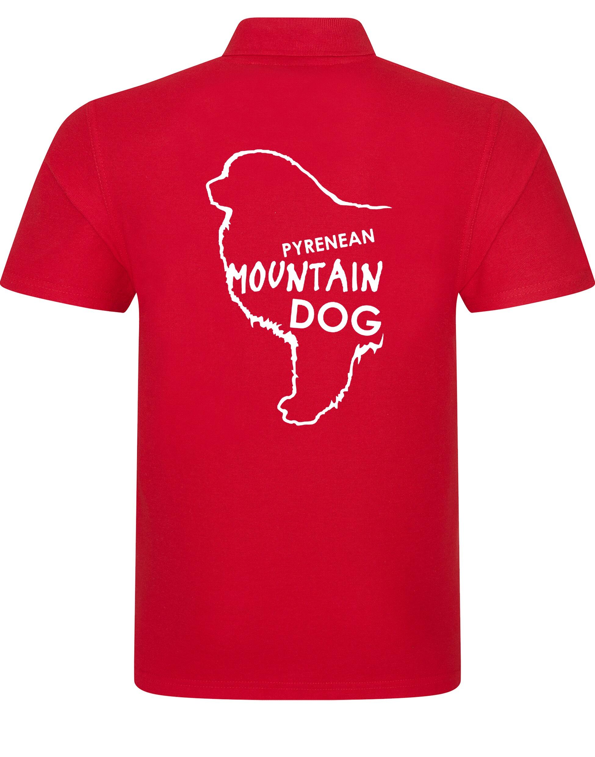 Unisex Pyrenean Mountain Dog Cotton Polo featuring exclusive breed artwork, crafted from premium breathable cotton for all-day comfort and a relaxed, stylish fit, perfect for Pyrenean Mountain Dog enthusiasts.