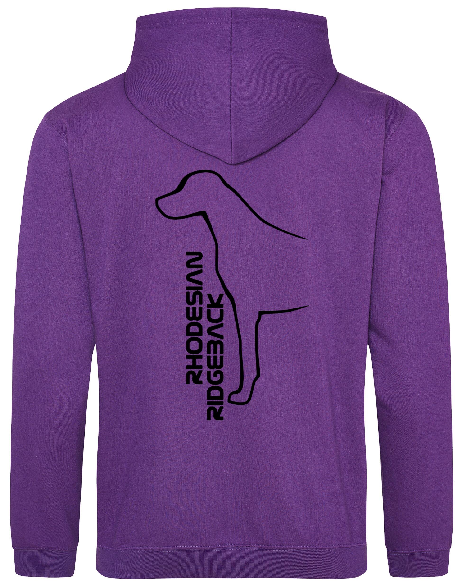 Rhodesian Ridgeback Design Pullover Hoodie featuring exclusive breed artwork, a soft fleece interior, and a heavy-blend fabric for warmth and style.