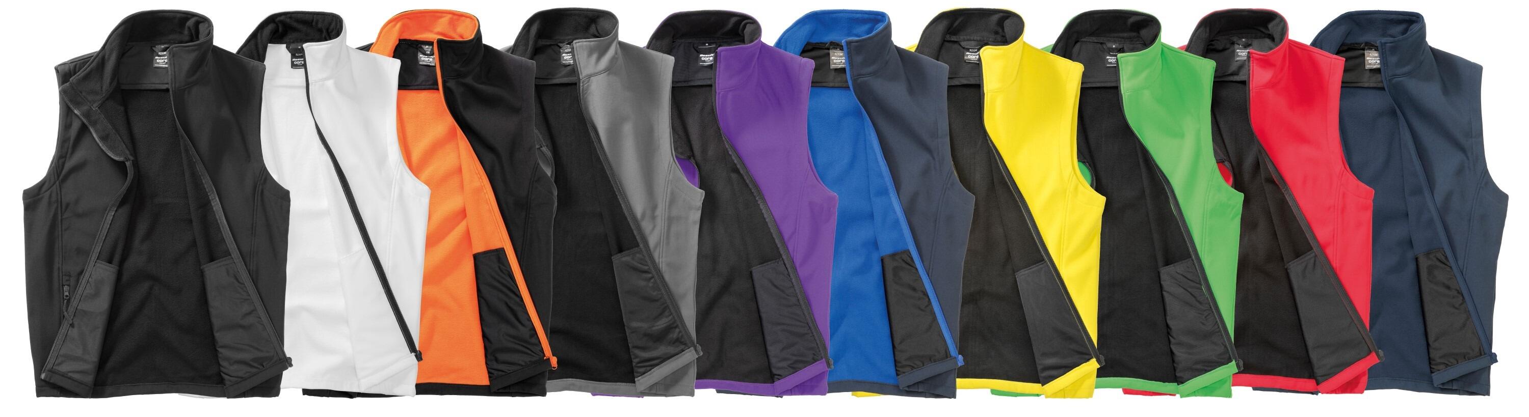 Unisex Softshell Gilet Range