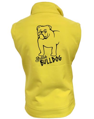 Unisex British Bulldog Softshell Jacket Yellow (Black)