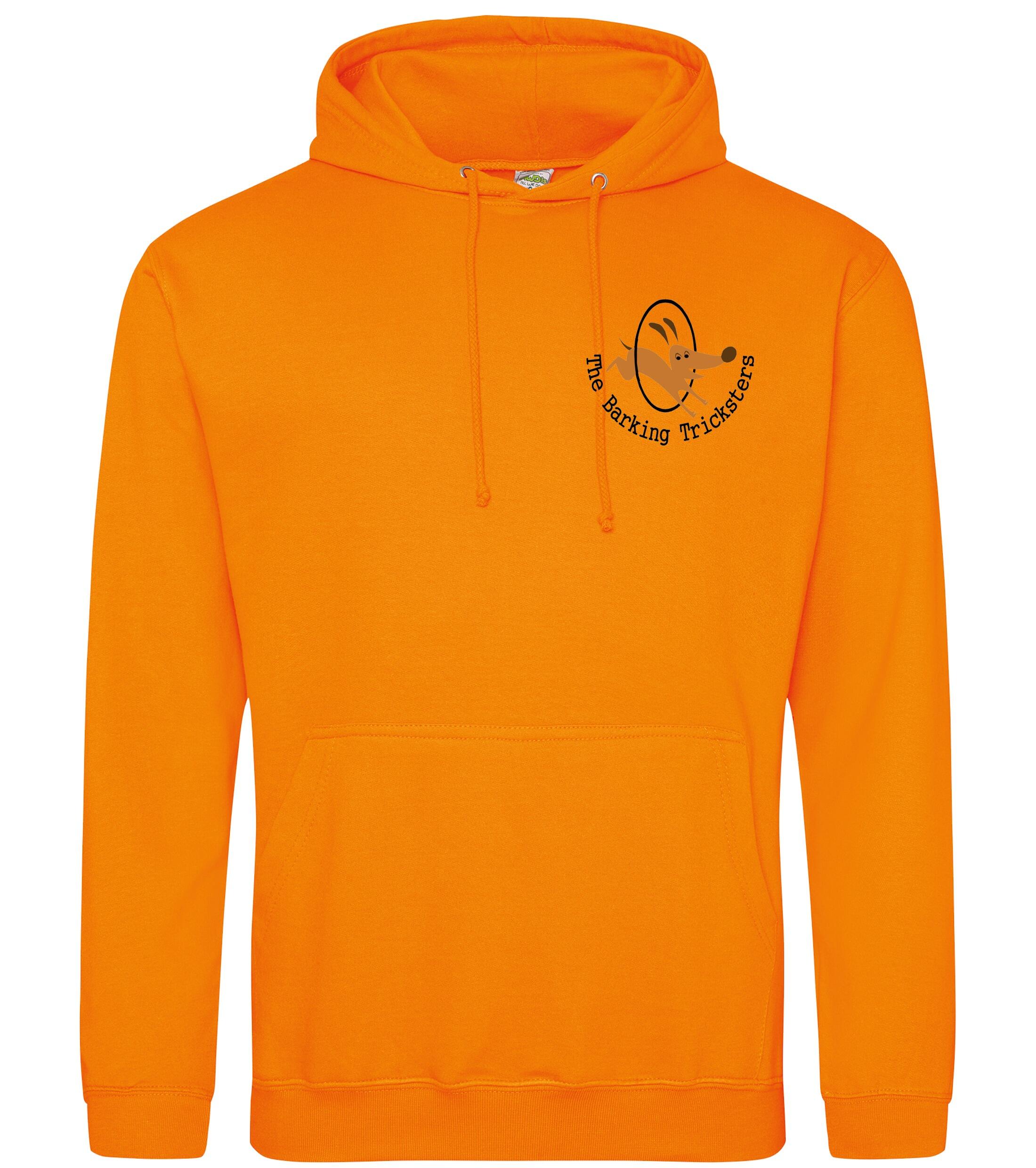 The Barking Tricksters Pullover Hoodies Orange Crush