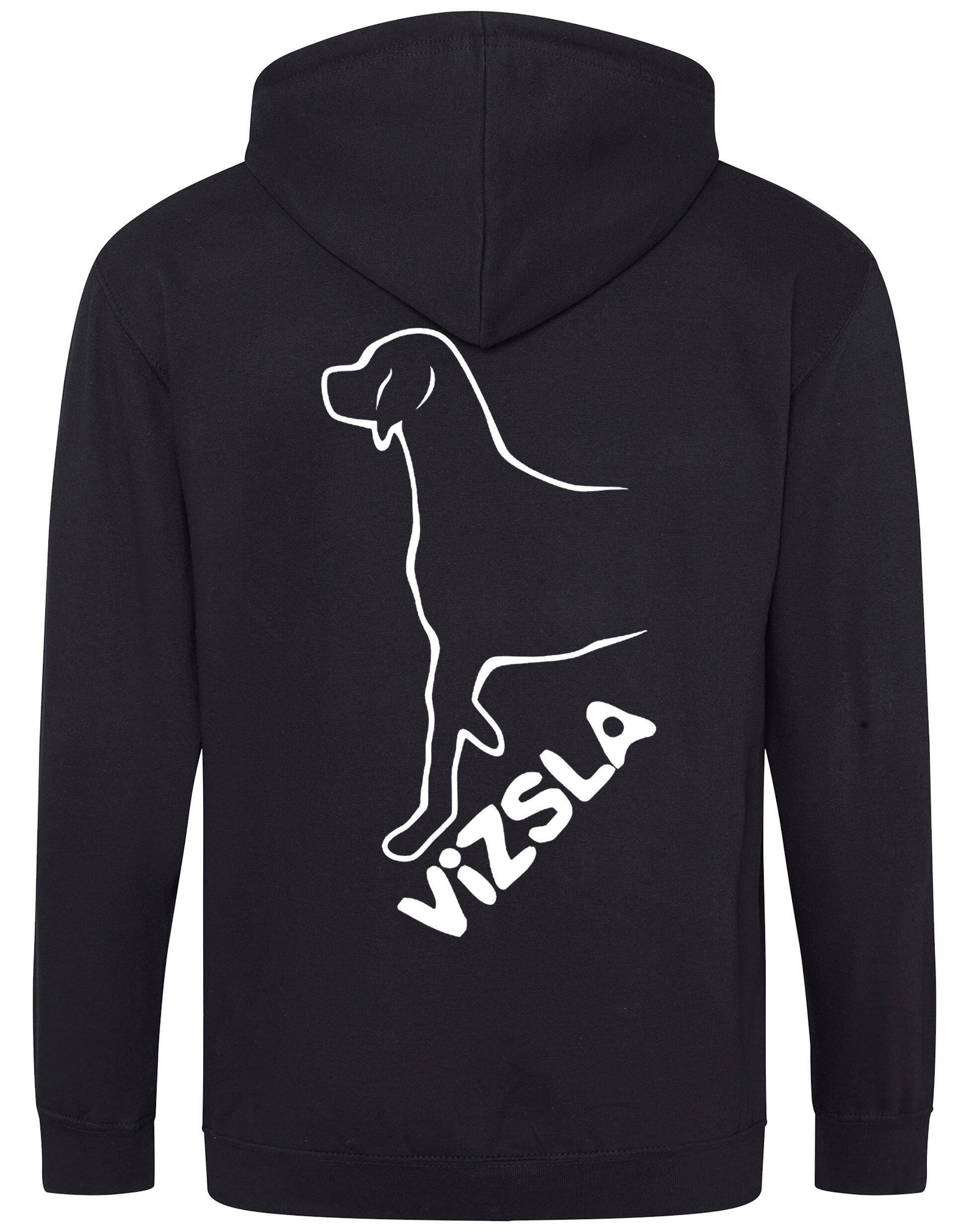Vizsla Dog Breed Design Zipped Hoodie