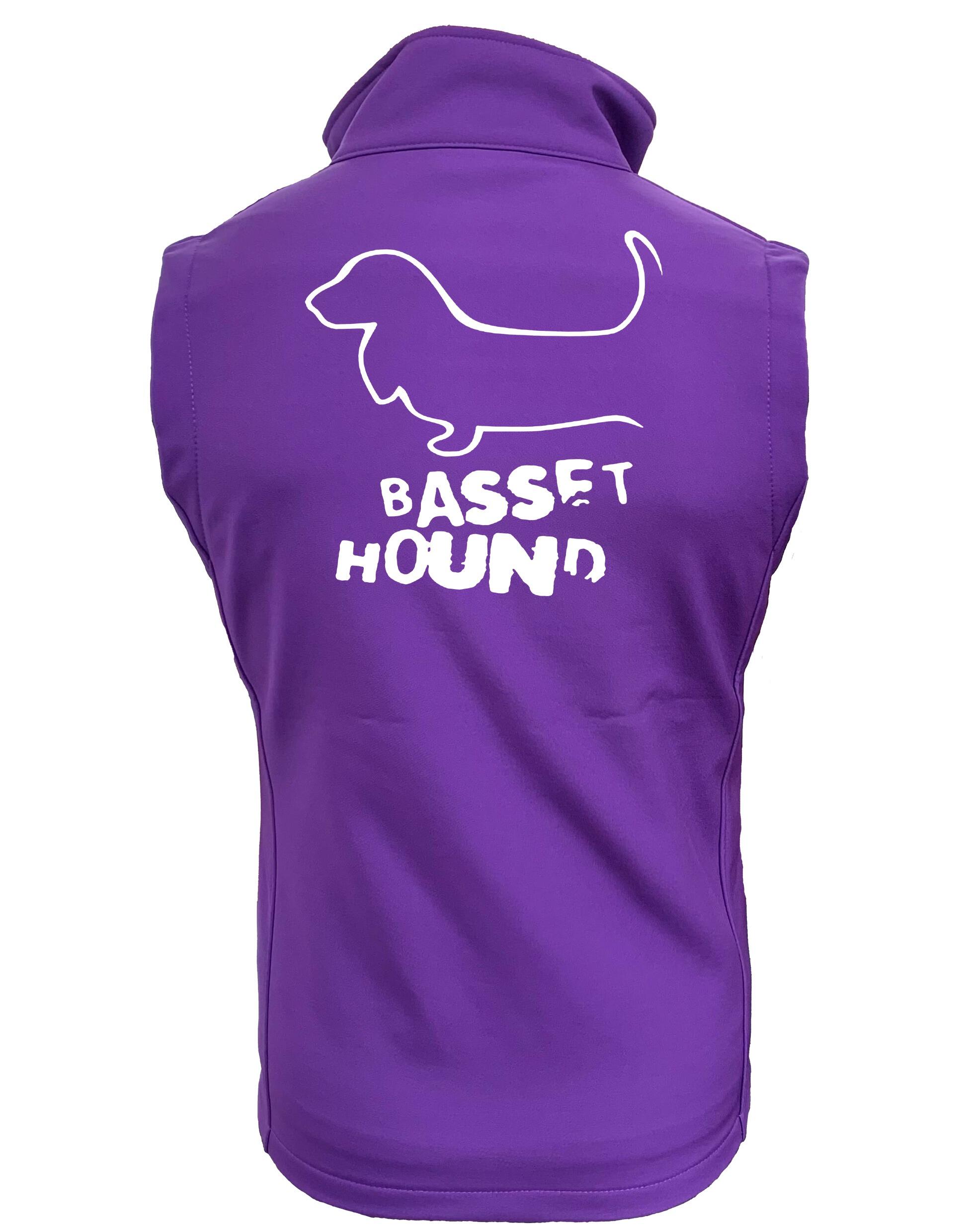 Unisex Basset Hound Softshell Gilet – Style Meets Comfort for Basset Hound Lovers
