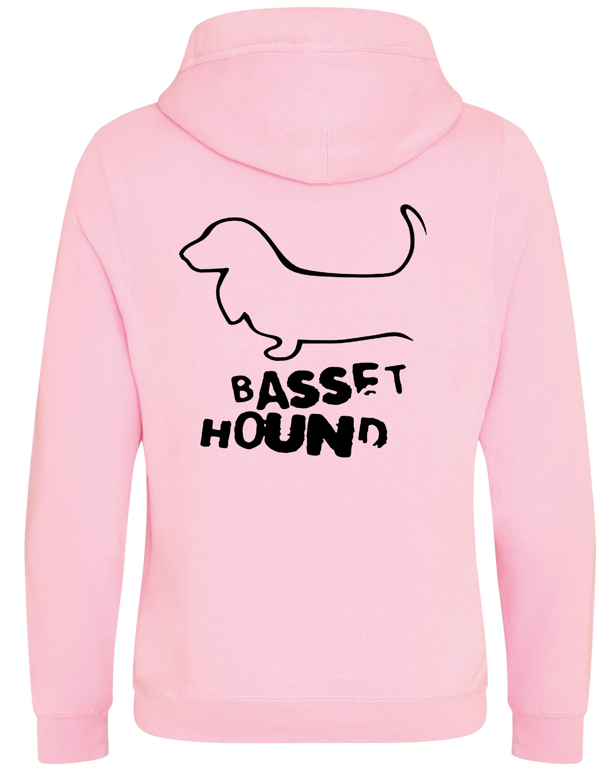 Unisex Crossneck Pullover Hoodie with Basset Hound Dog Breed Design – A Must-Have for Basset