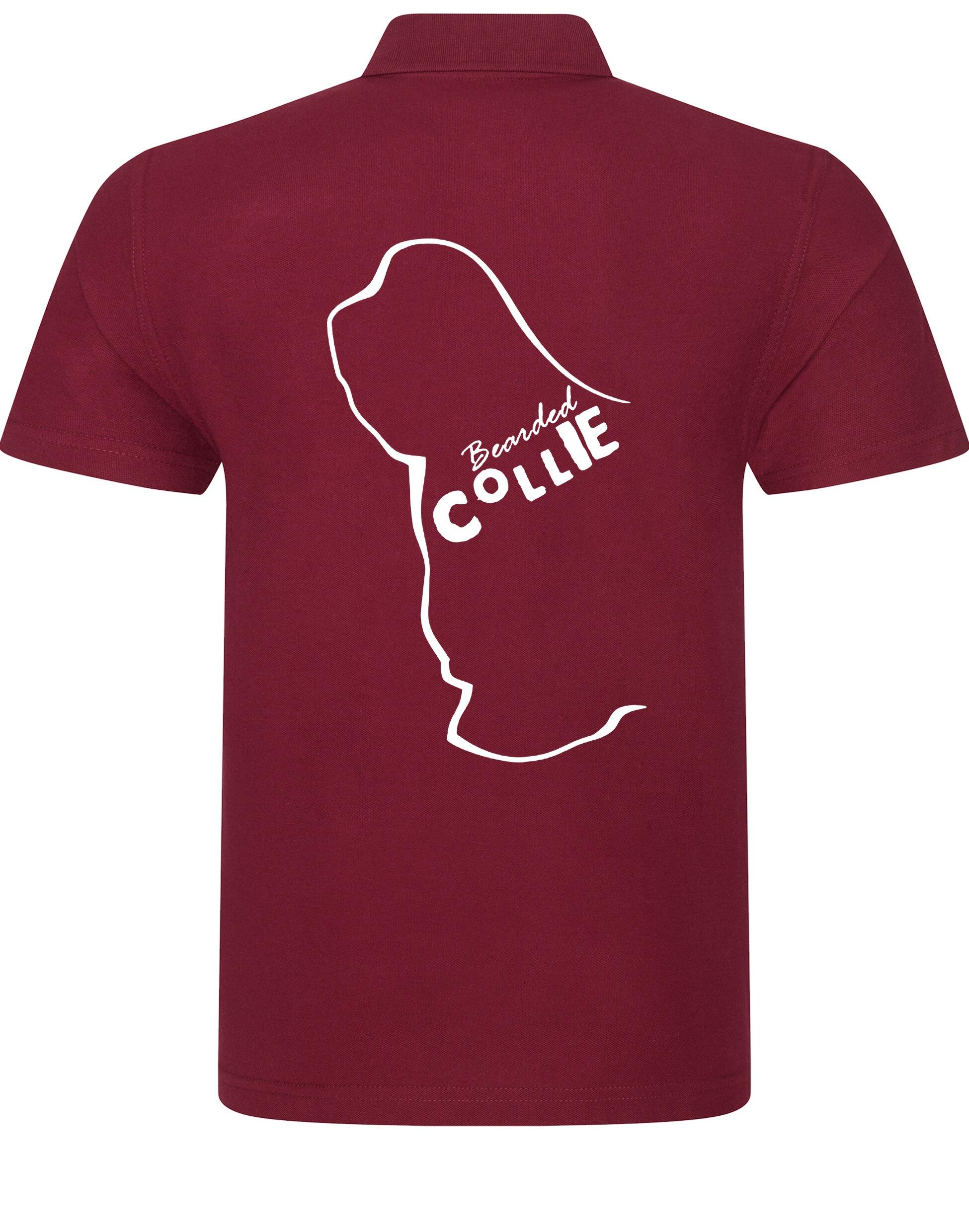 Unisex Cotton Polo with Bearded Collie Dog Breed Design – Comfort and Style for Every Bearded Collie Enthusiast