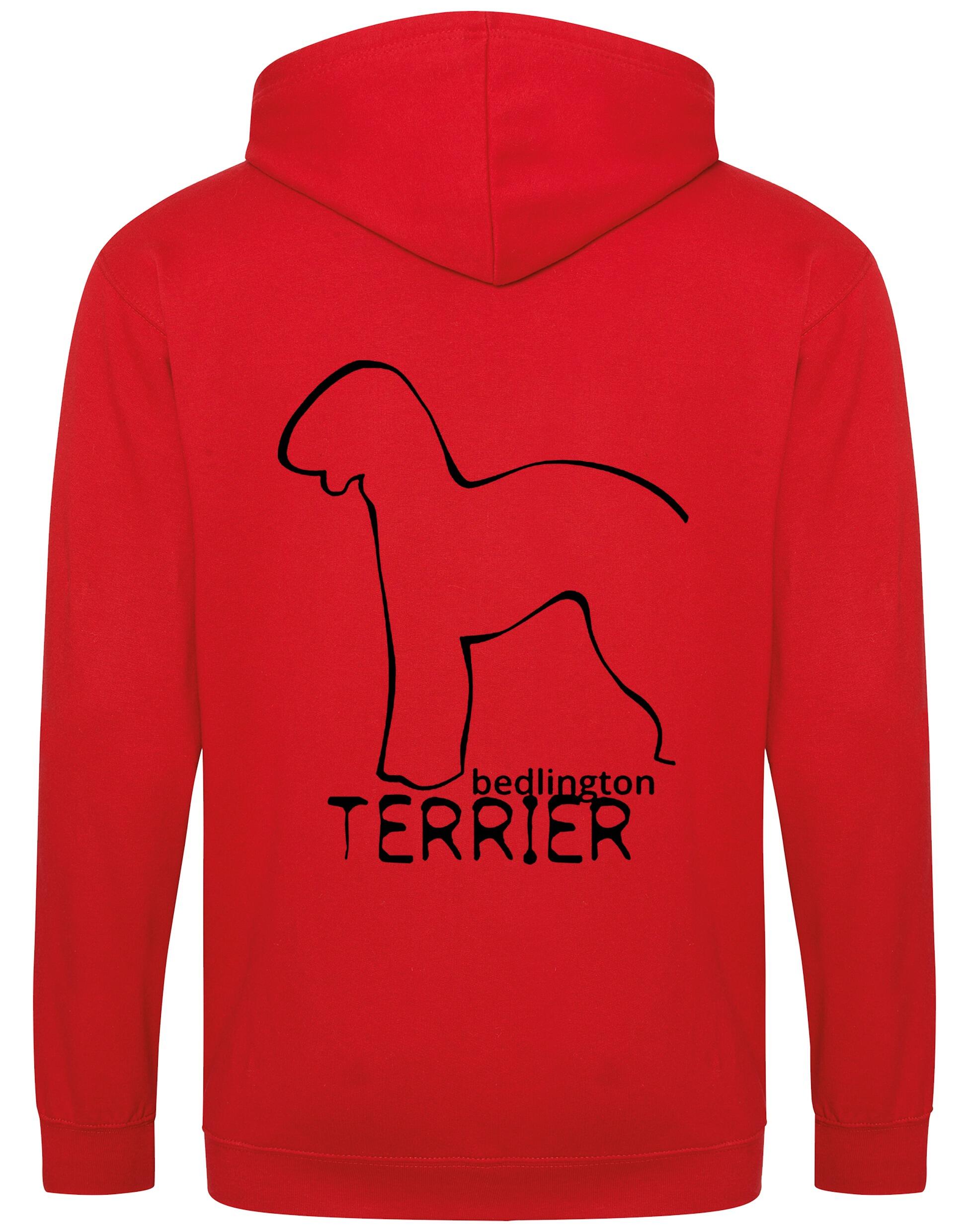Bedlington Terrier Dog Breed Design Zipped Hoodie – Style and Comfort for Dog Lovers