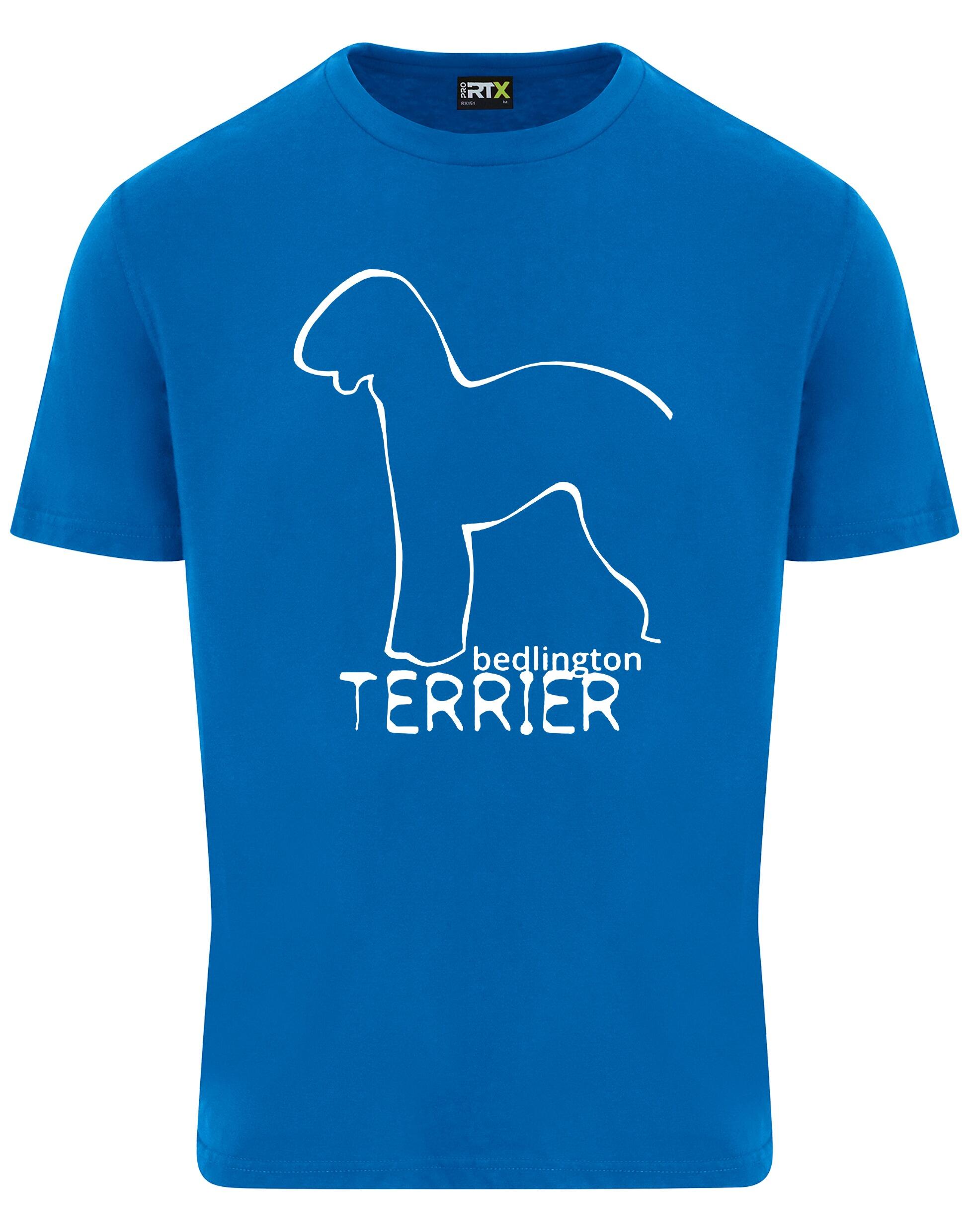 Unisex Roundneck T-shirt with Bedlington Terrier Dog Breed Design – Style for Every Bedlington Terrier Fan