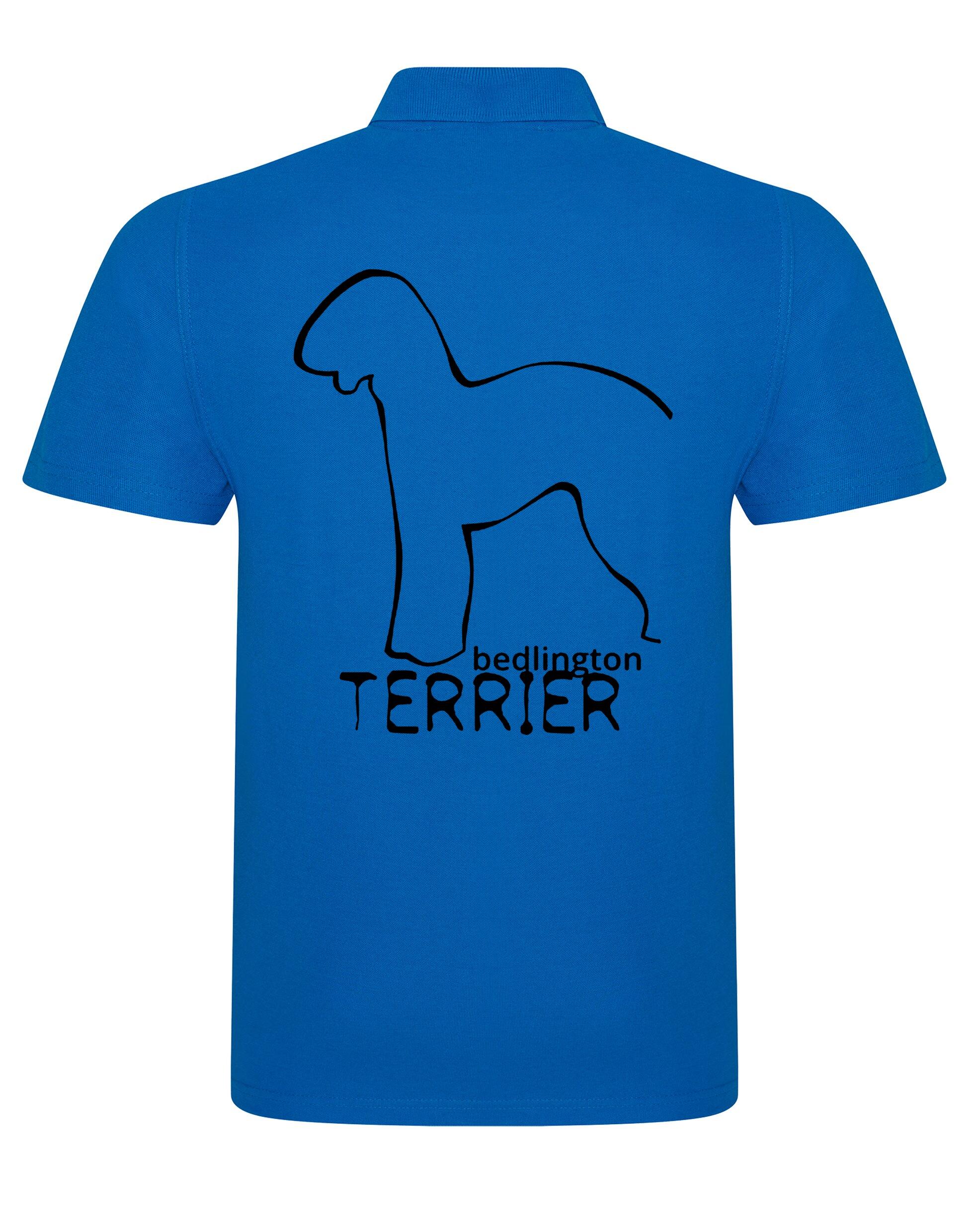 Unisex Cotton Polo with Bedlington Terrier Dog Breed Design – Comfort for Every Bedlington Terrier Enthusiast