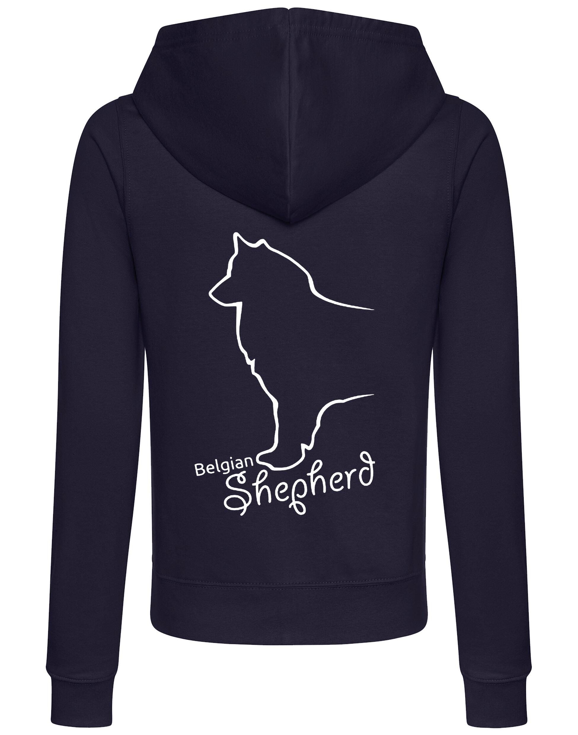 Belgian Shepherd Dog Breed Women’s Zipped Hoodies – Style, Comfort, and Belgian Shepherd Love
