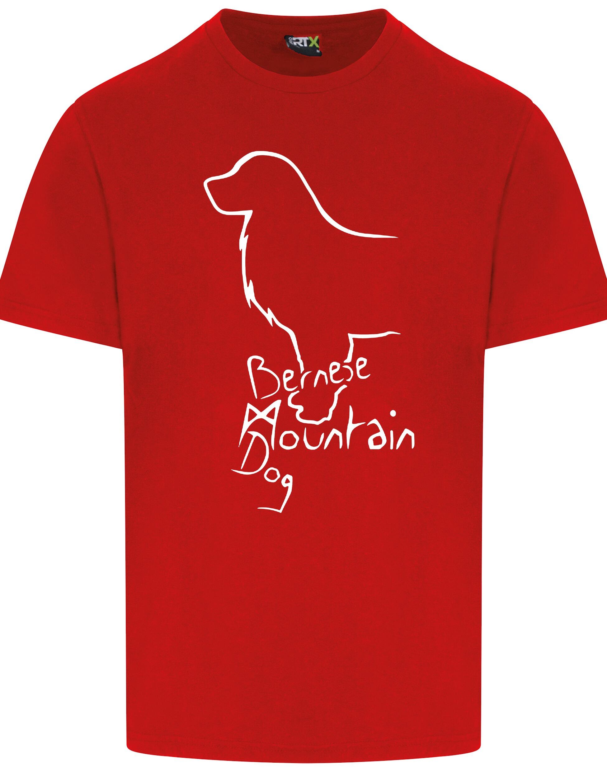 Unisex Roundneck T-shirt with Bernese Mountain Dog Breed Design – Style for Every Bernese Fan