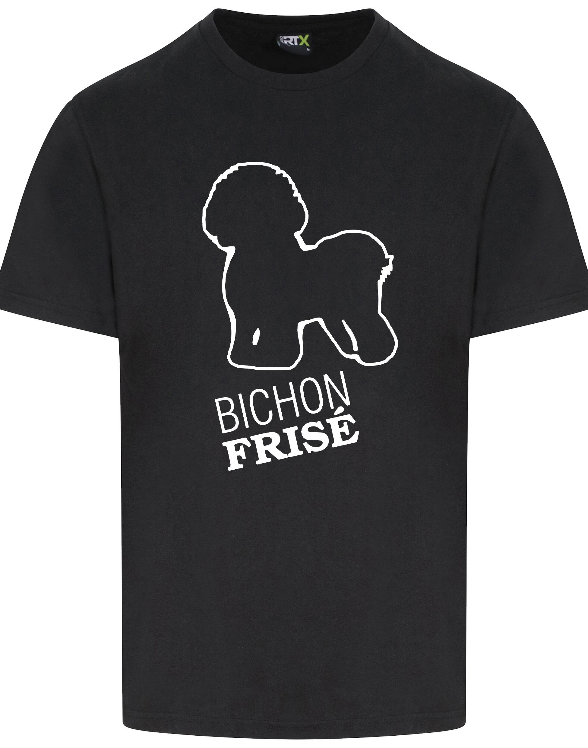 Unisex Roundneck T-shirt with Bichon Frise Dog Breed Design – Style for Every Bichon Frise Fan