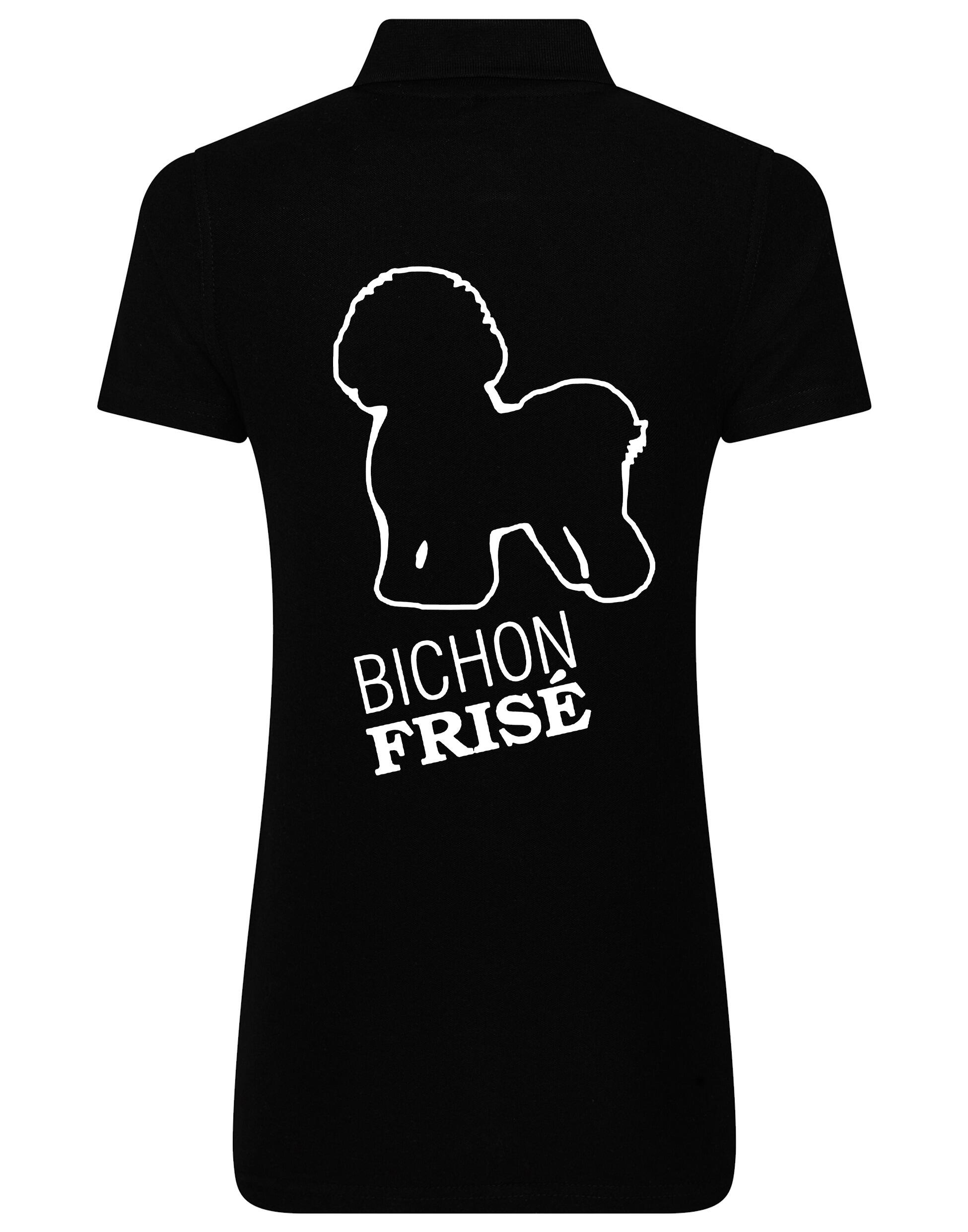 Women’s Cotton Polo with Bichon Frise Dog Breed Design – A Must-Have for Bichon Frise Enthusiasts