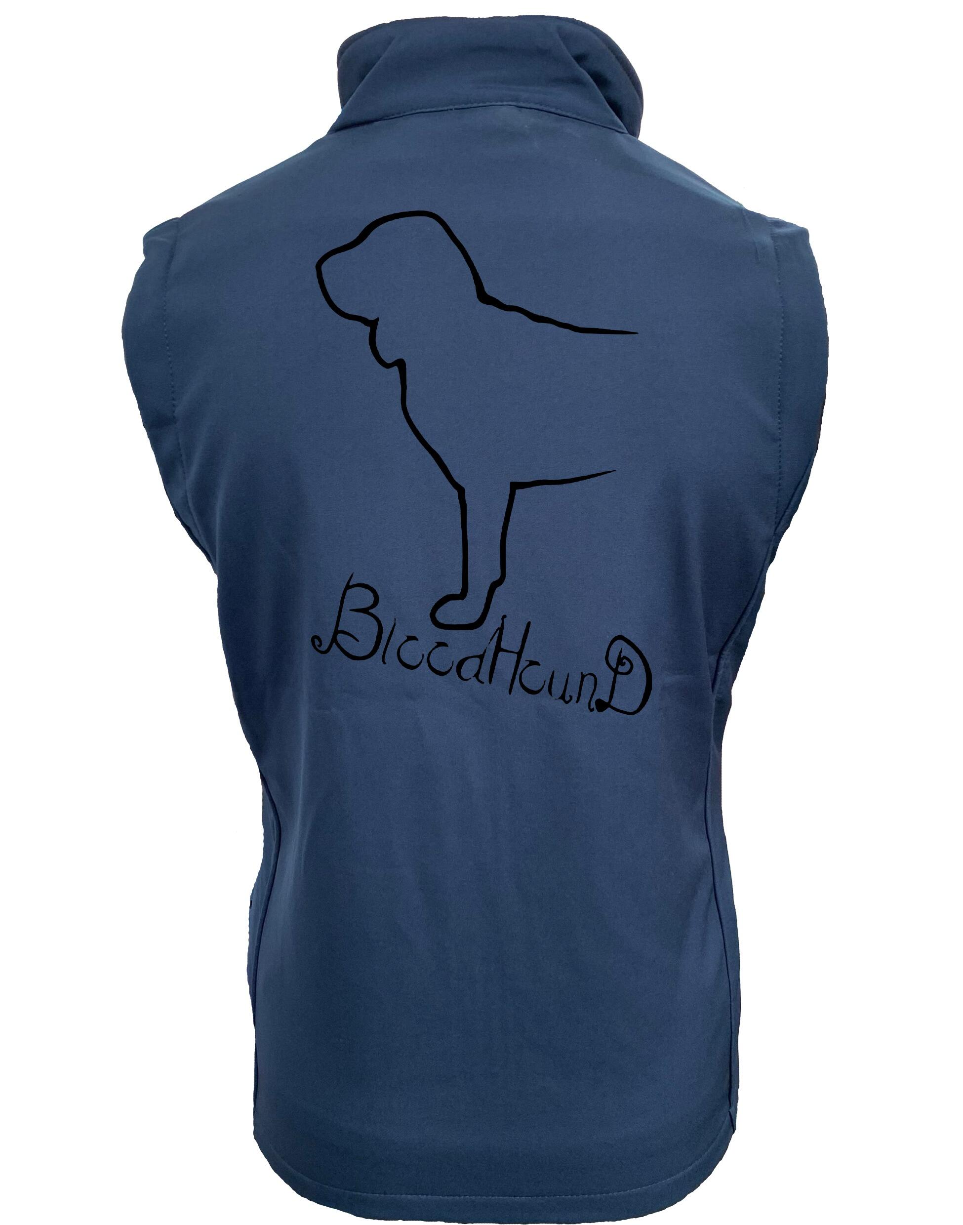 Bloodhound Dog Breed Design Women’s Softshell Gilet – Perfect Blend of Style and Functionality