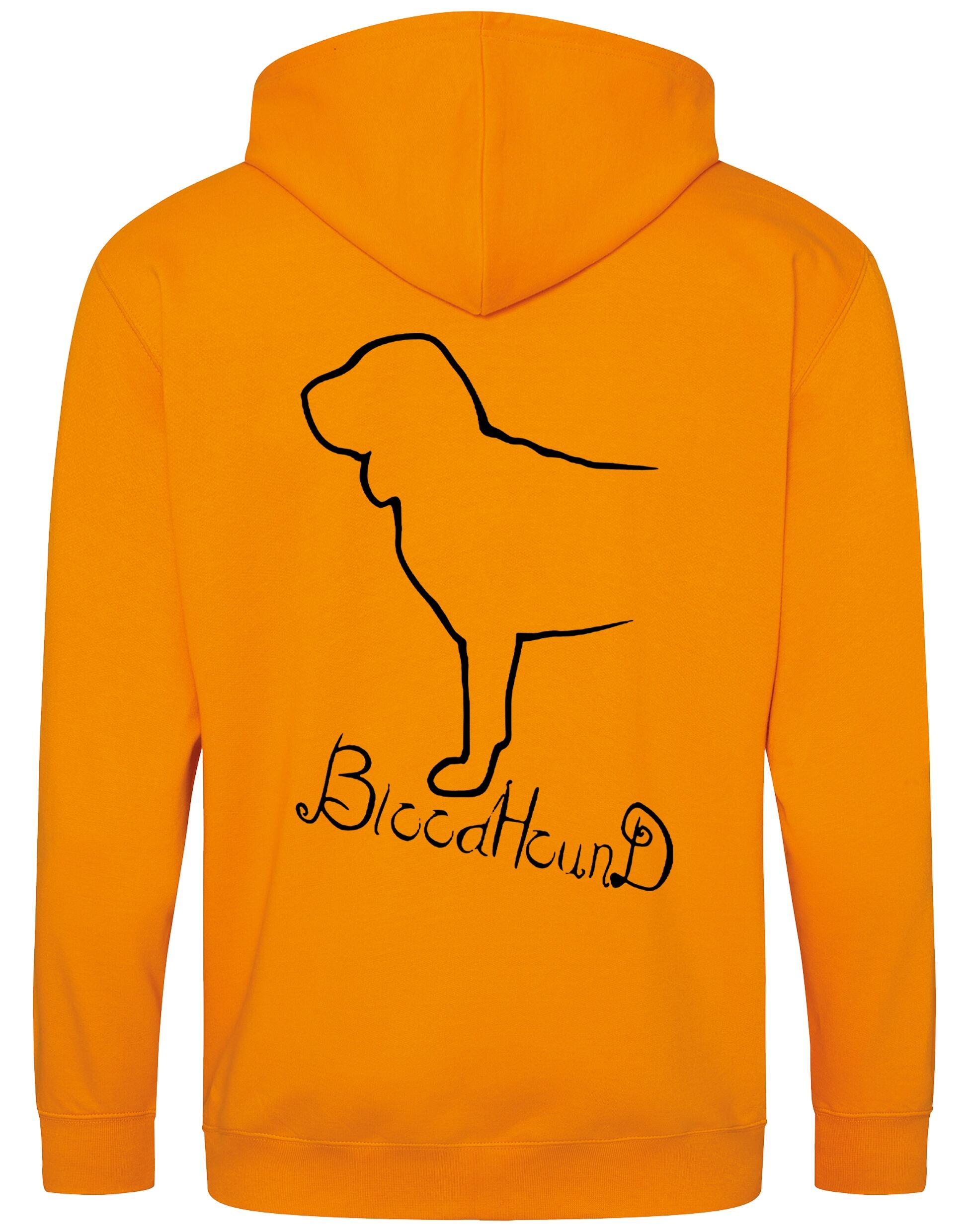 Bloodhound Dog Breed Design Zipped Hoodie – Style and Comfort for Dog Lovers