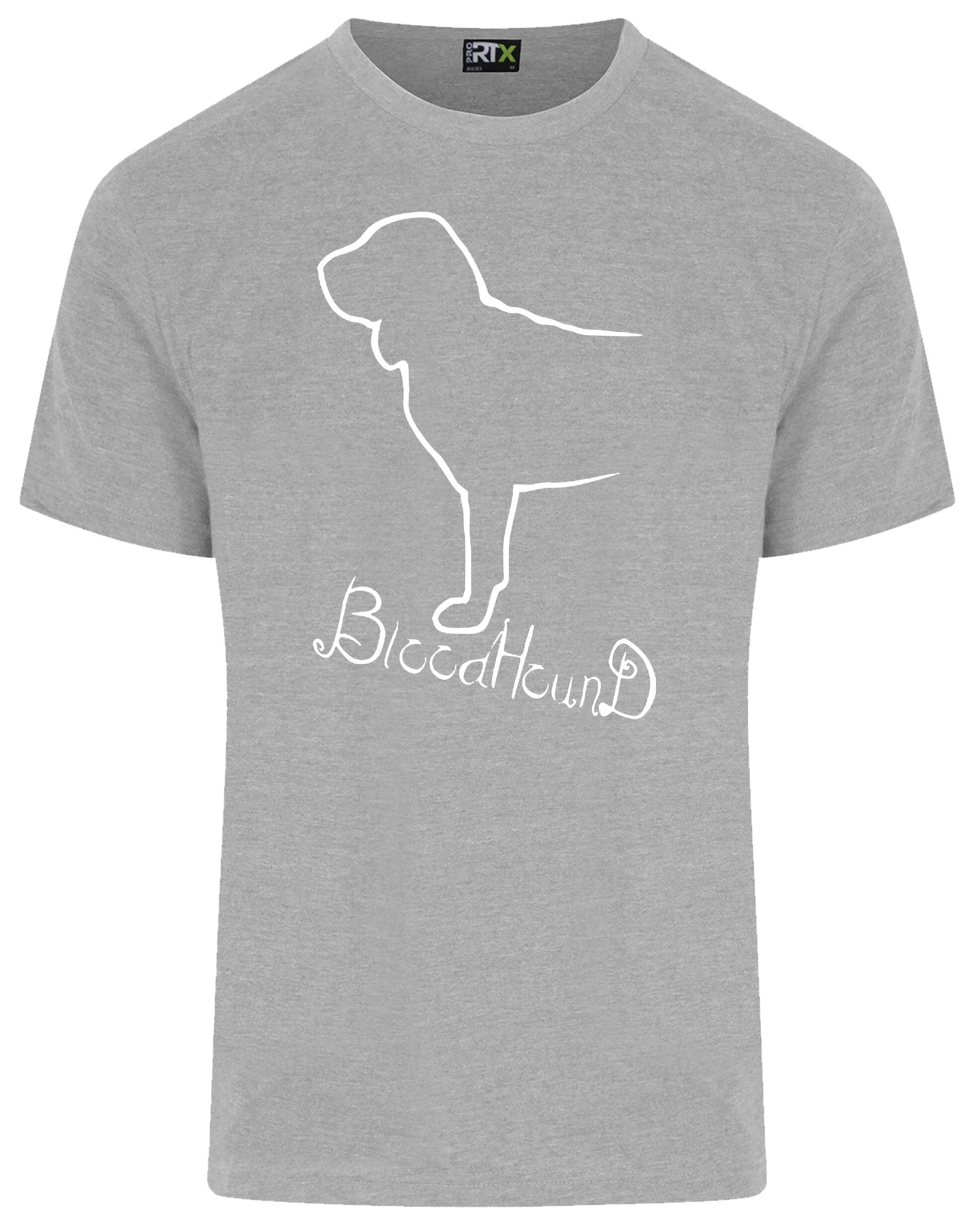 Unisex Roundneck T-shirt with Bloodhound Dog Breed Design – Style for Every Bloodhound Fan