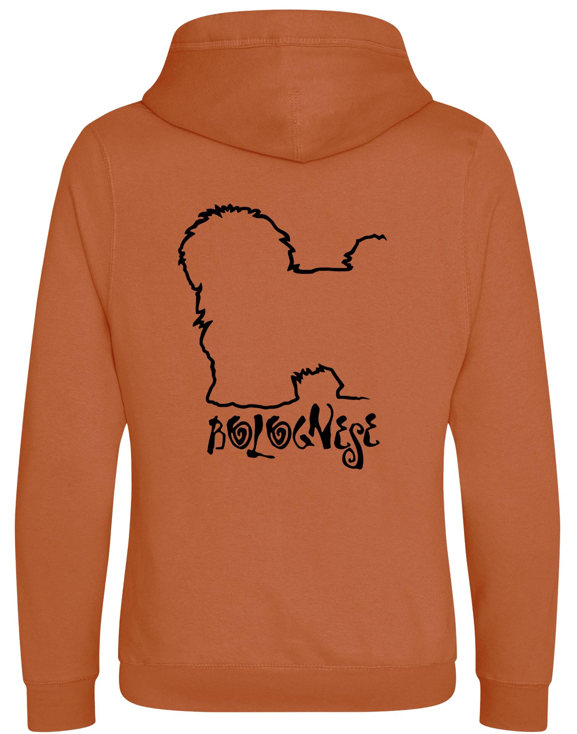 Unisex Crossneck Pullover Hoodie with Bolognese Dog Breed Design – A Must-Have for Bolognese Fans