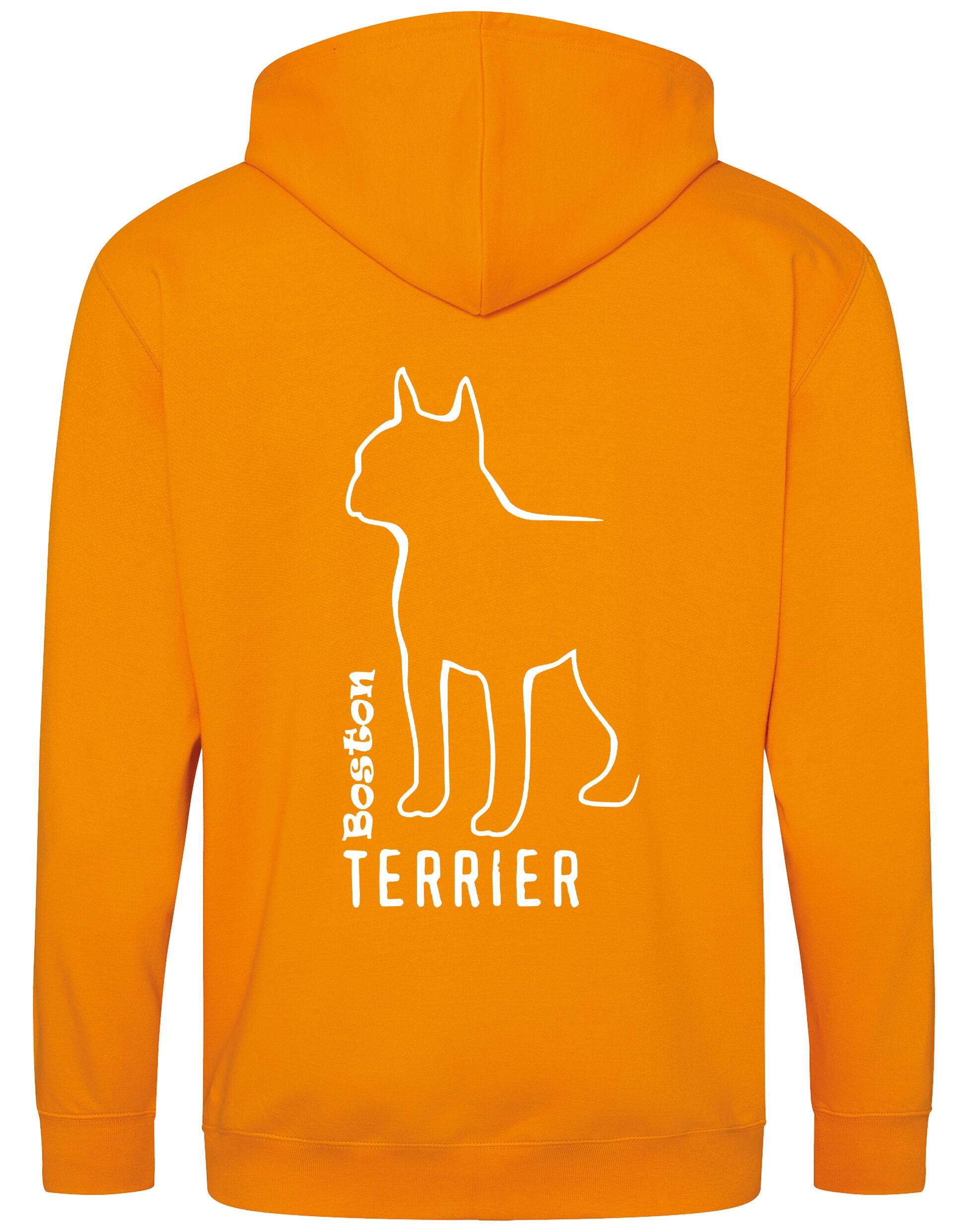 Boston Terrier Dog Breed Design Zipped Hoodie – Style and Comfort for Dog Lovers