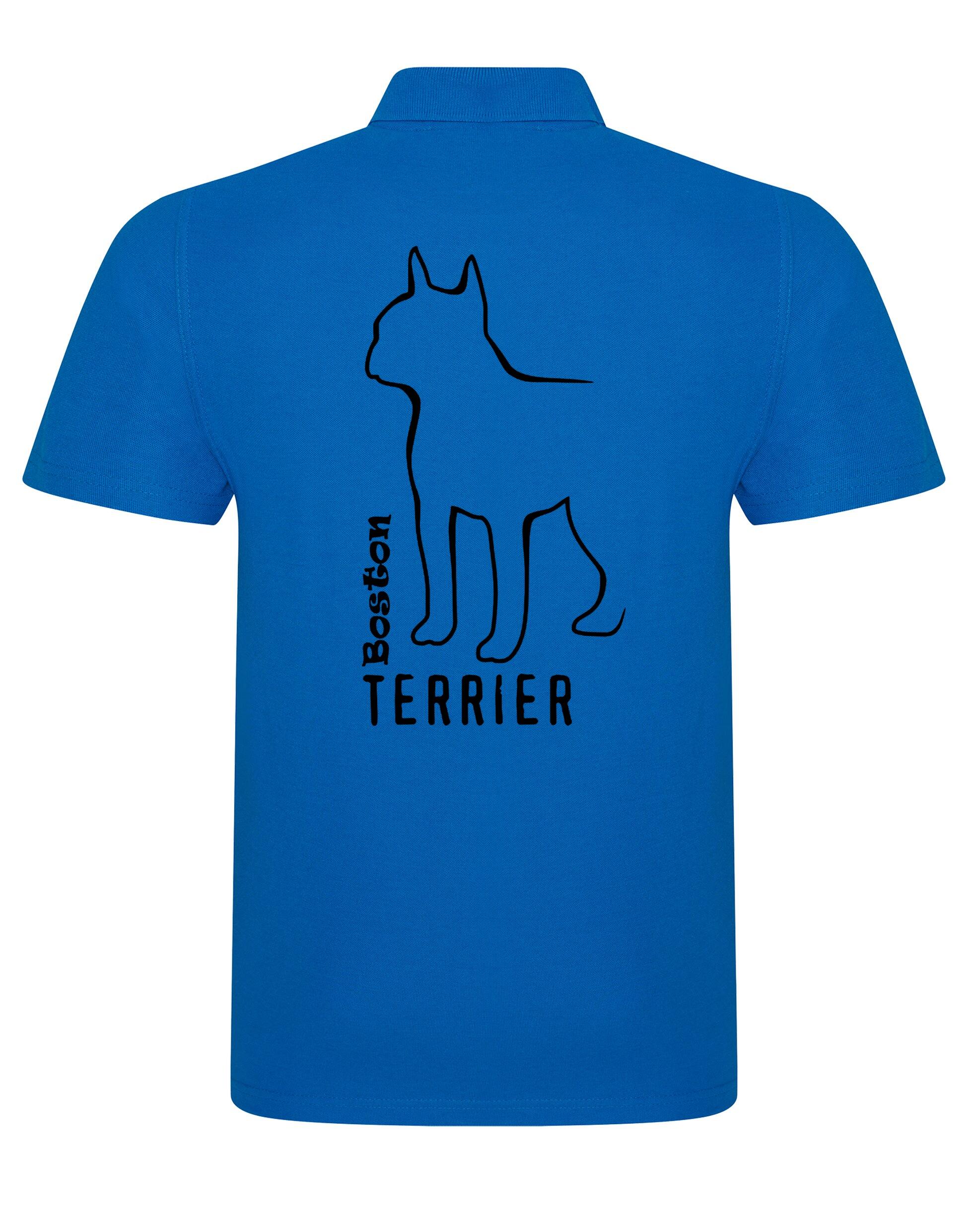 Unisex Cotton Polo with Boston Terrier Dog Breed Design – Comfort for Every Boston Terrier Enthusiast