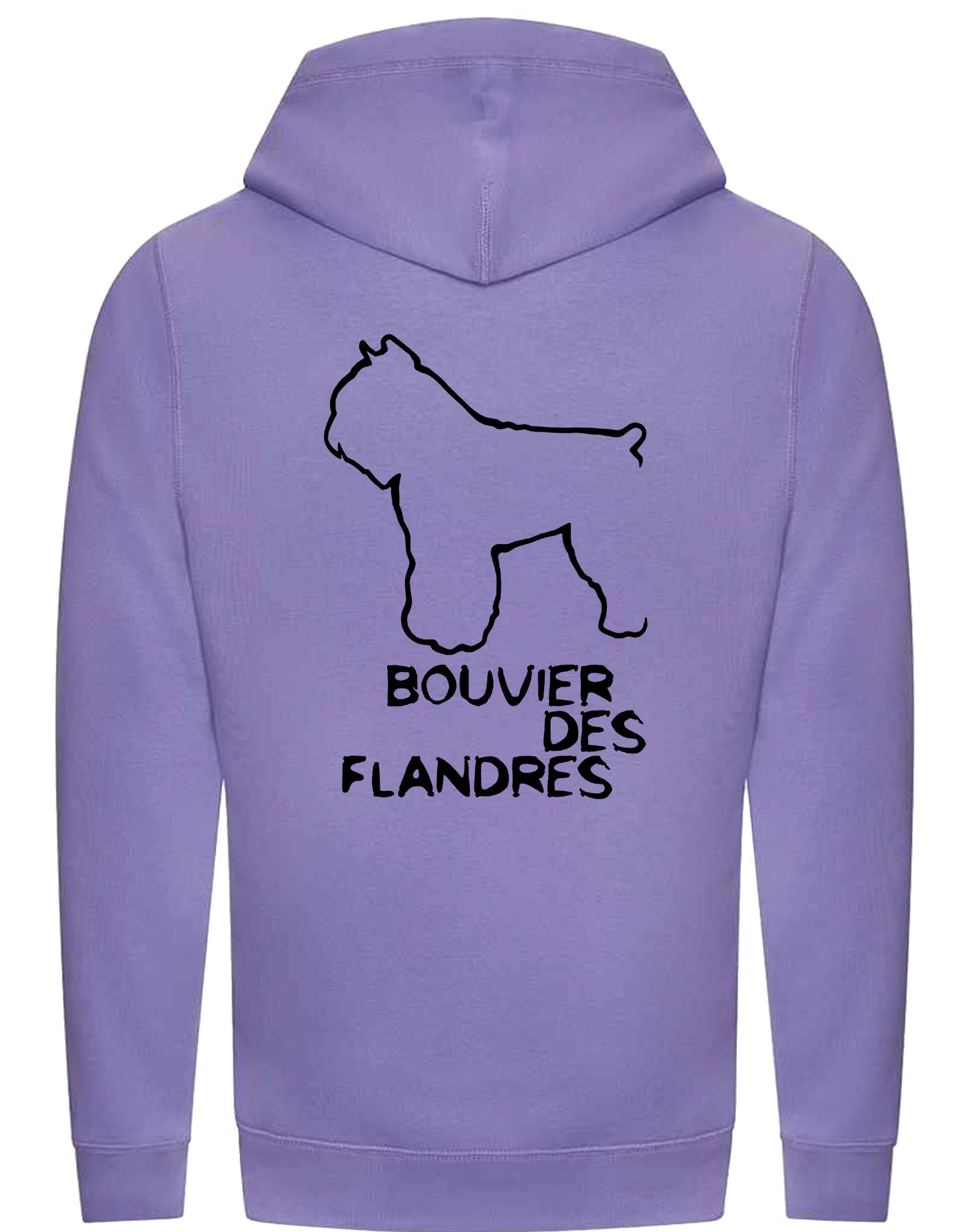 Bouvier des Flandres Dog Breed Design Unisex Crossneck Pullover Hoodie