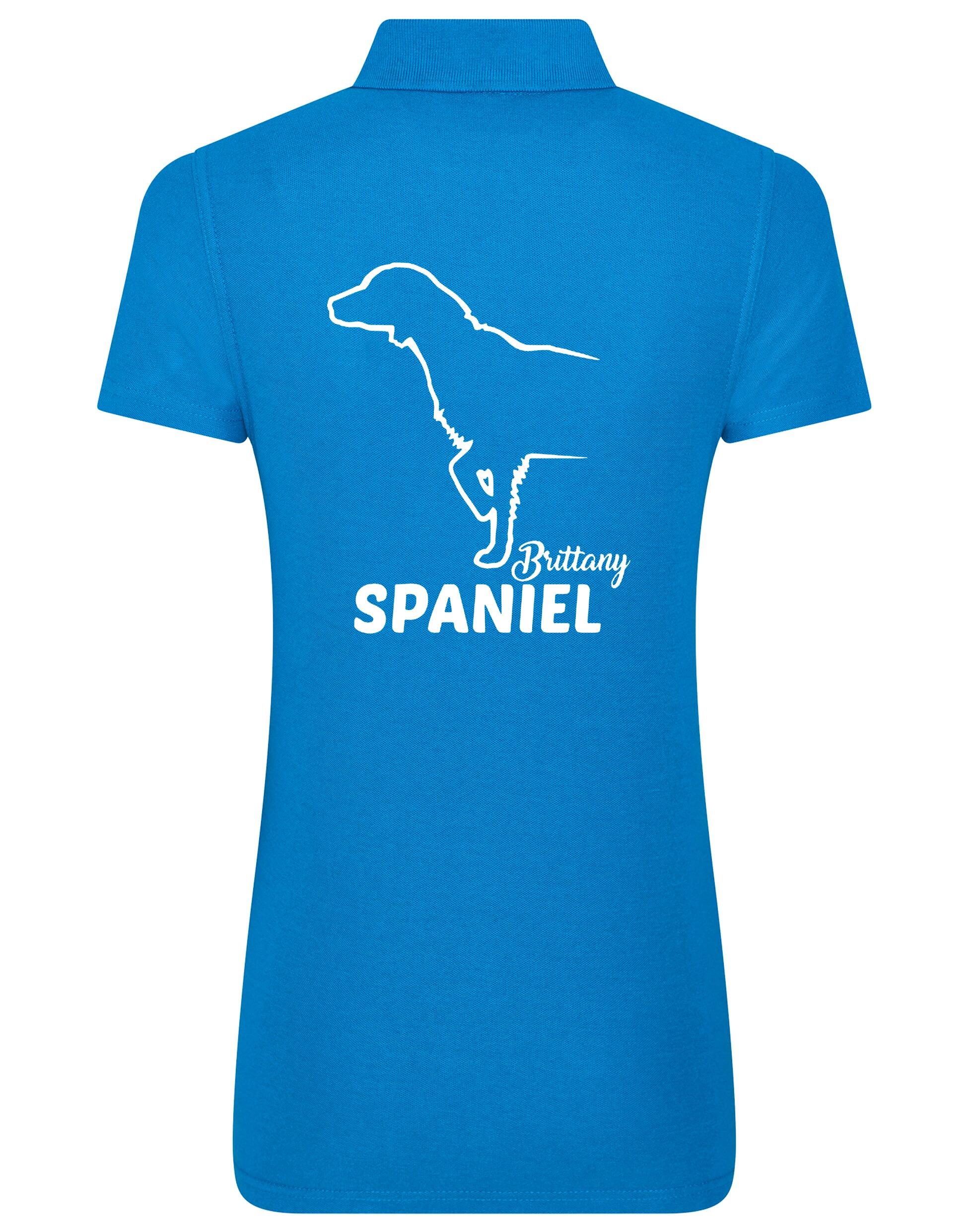 Women’s Cotton Polo with Brittany Spaniel Dog Breed Design – A Must-Have for Brittany Spaniel Enthusiasts