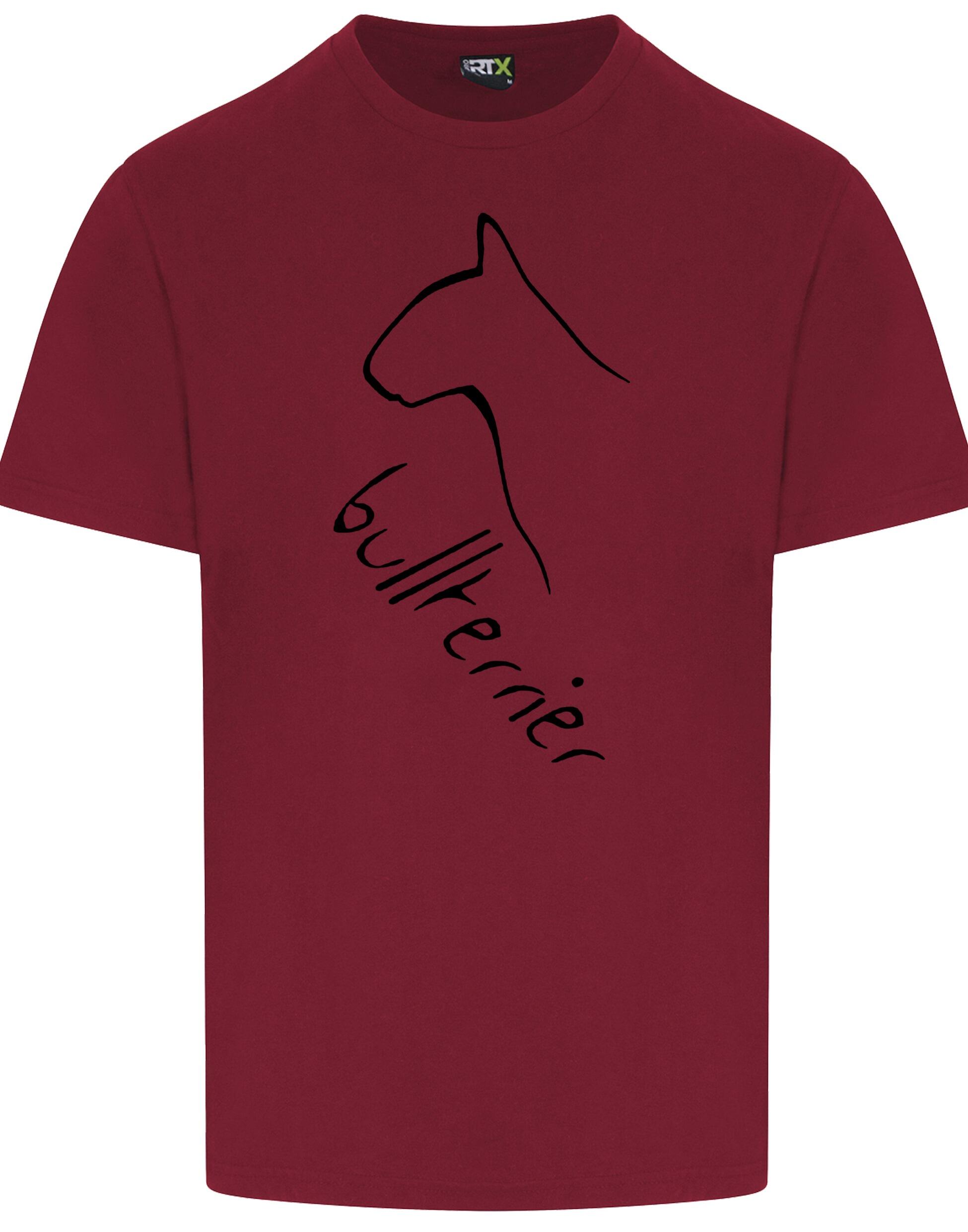 Unisex Roundneck T-shirt with Bullterrier Dog Breed Design – Style for Every Bullterrier Fan