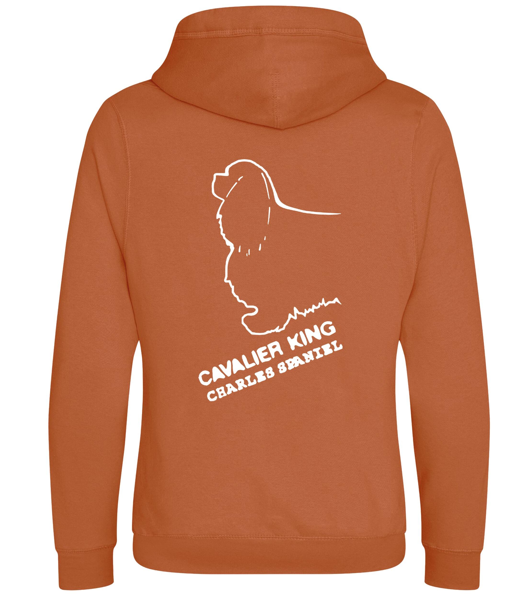 Unisex Crossneck Pullover Hoodie with Cavalier King Charles Spaniel Dog Breed Design