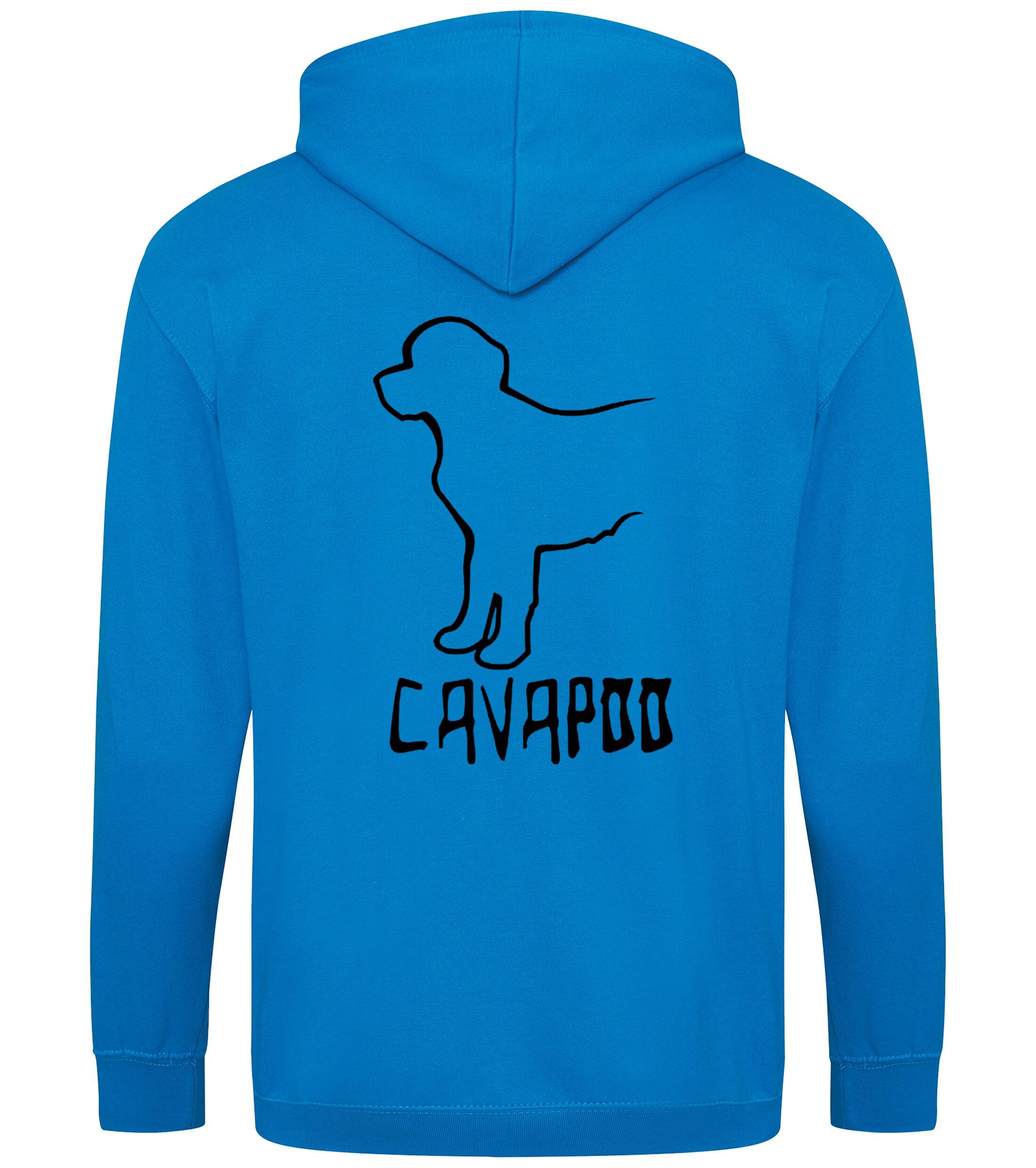 Cavapoo Dog Breed Design Zipped Hoodie – Comfort, Style, and Cavapoo Pride