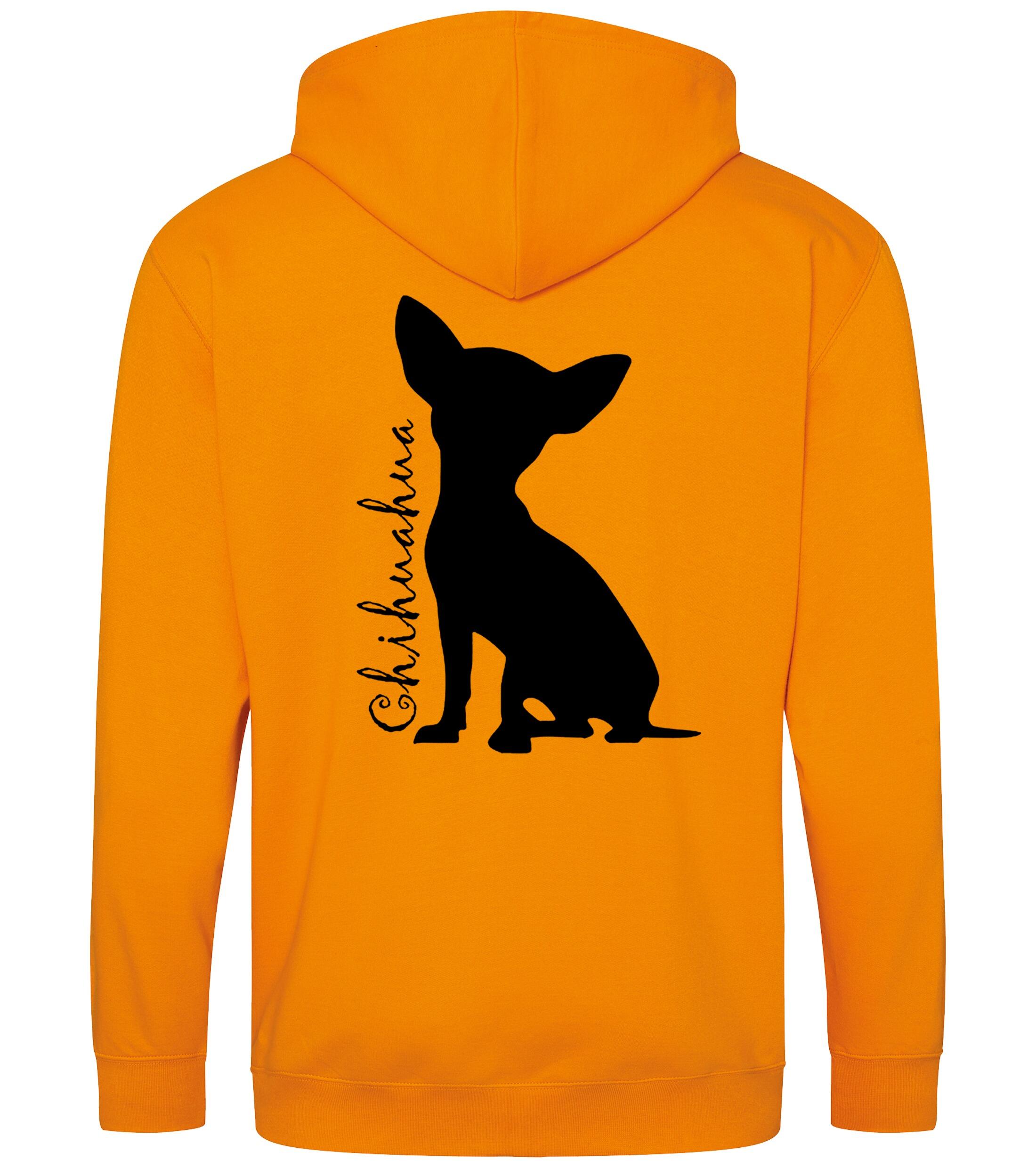 Chihuahua Silhouette Zipped Hoodie – Comfort, Style, and Chihuahua Pride