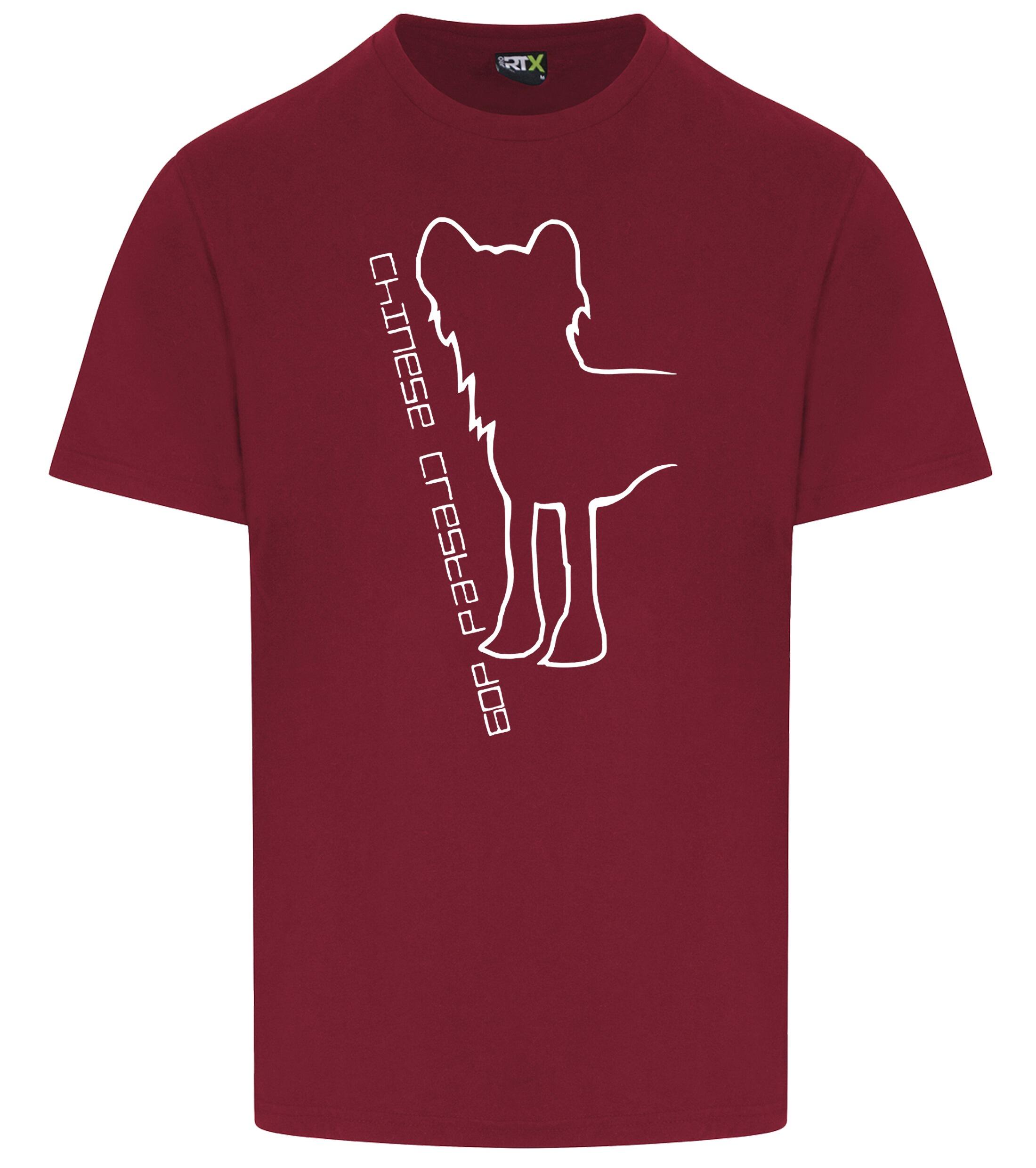 Unisex Roundneck T-shirt with Chinese Crested Dog Breed Design – Perfect for Chinese Crested Enthusiasts