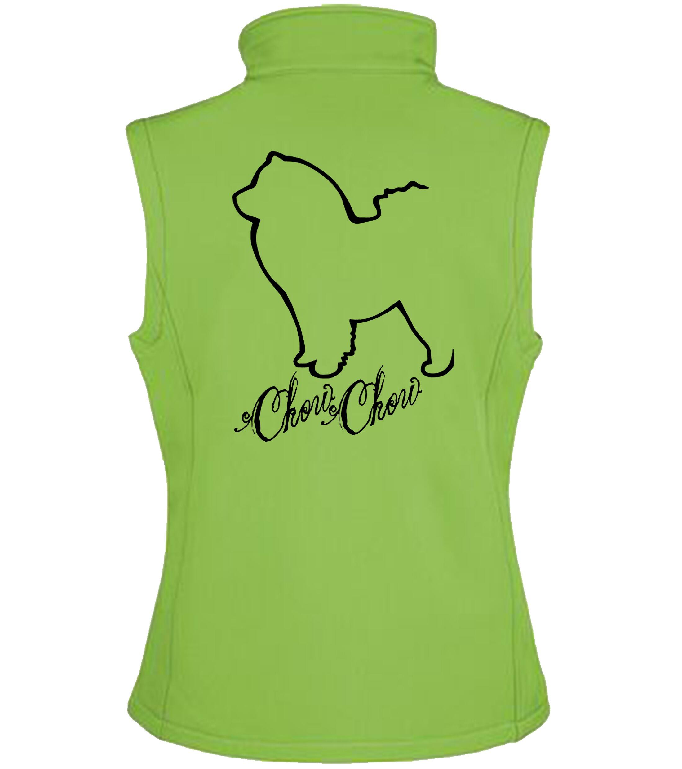 Chow Chow Dog Breed Design Unisex Softshell Gilet – Style and Function for Chow Chow Lovers