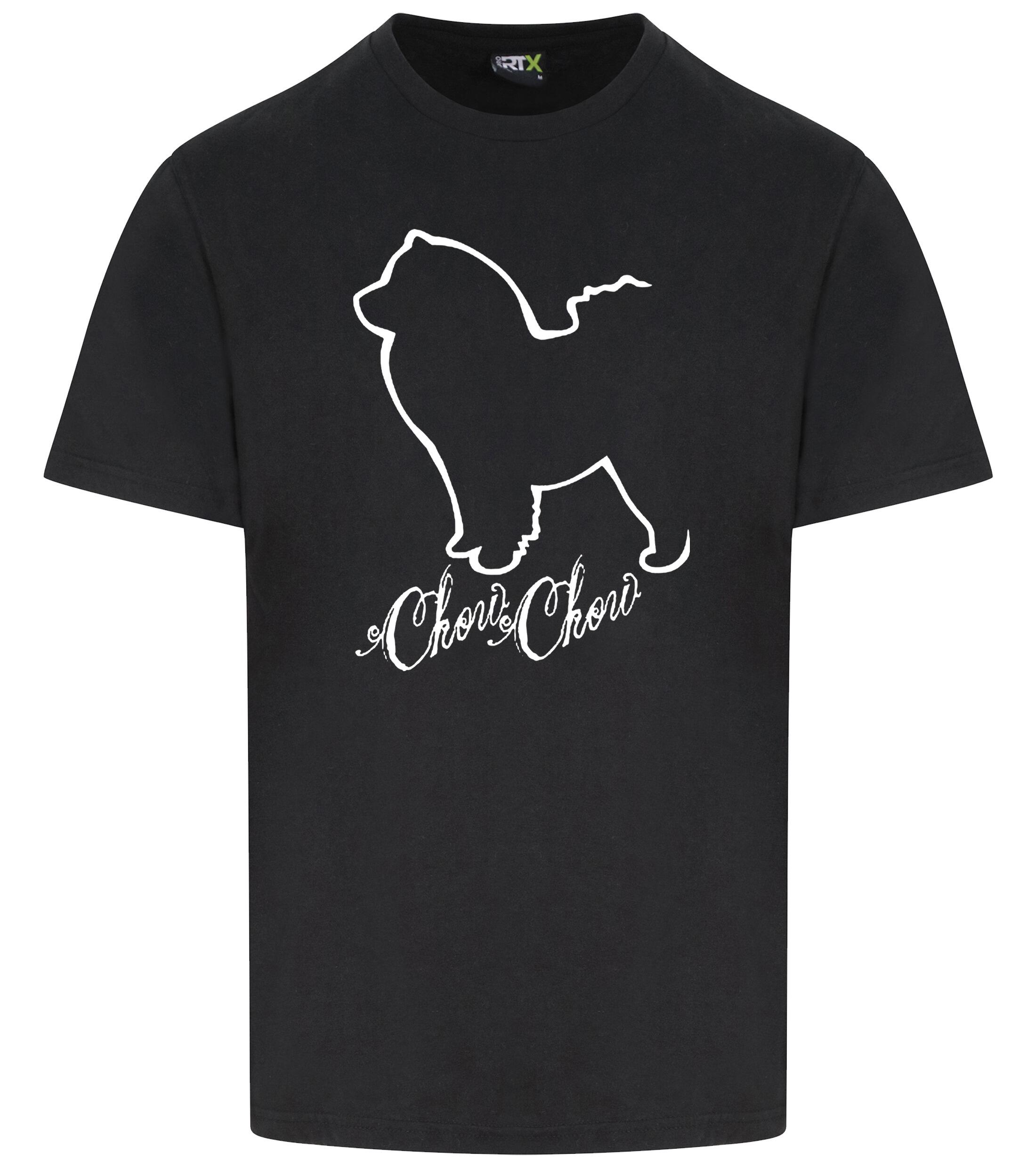 Unisex Roundneck T-shirt with Chow Chow Dog Breed Design – Essential Style for Chow Chow Fans