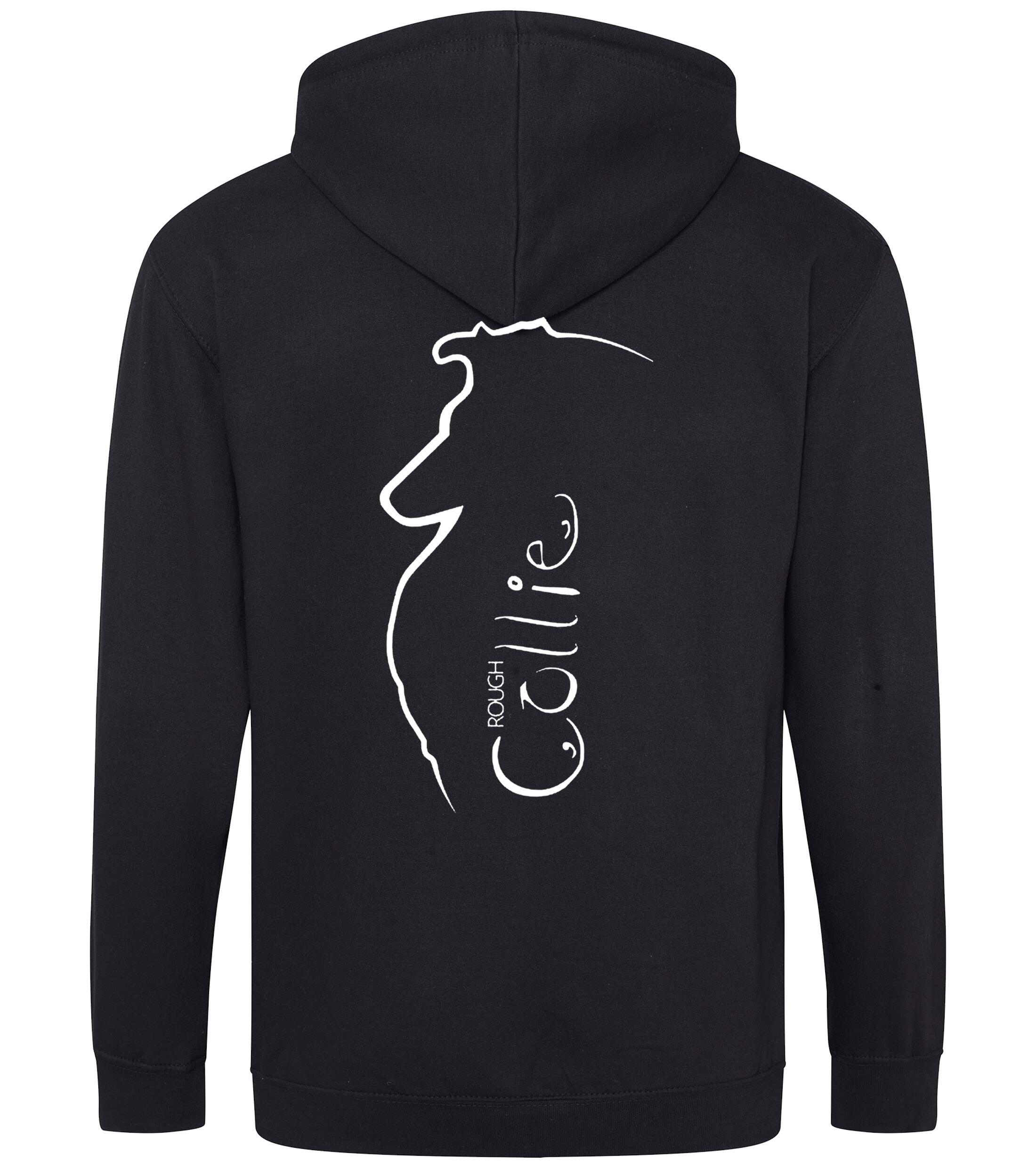 Collie (Rough) Dog Breed Design Zipped Hoodie – Comfort, Style, and Rough Collie Pride